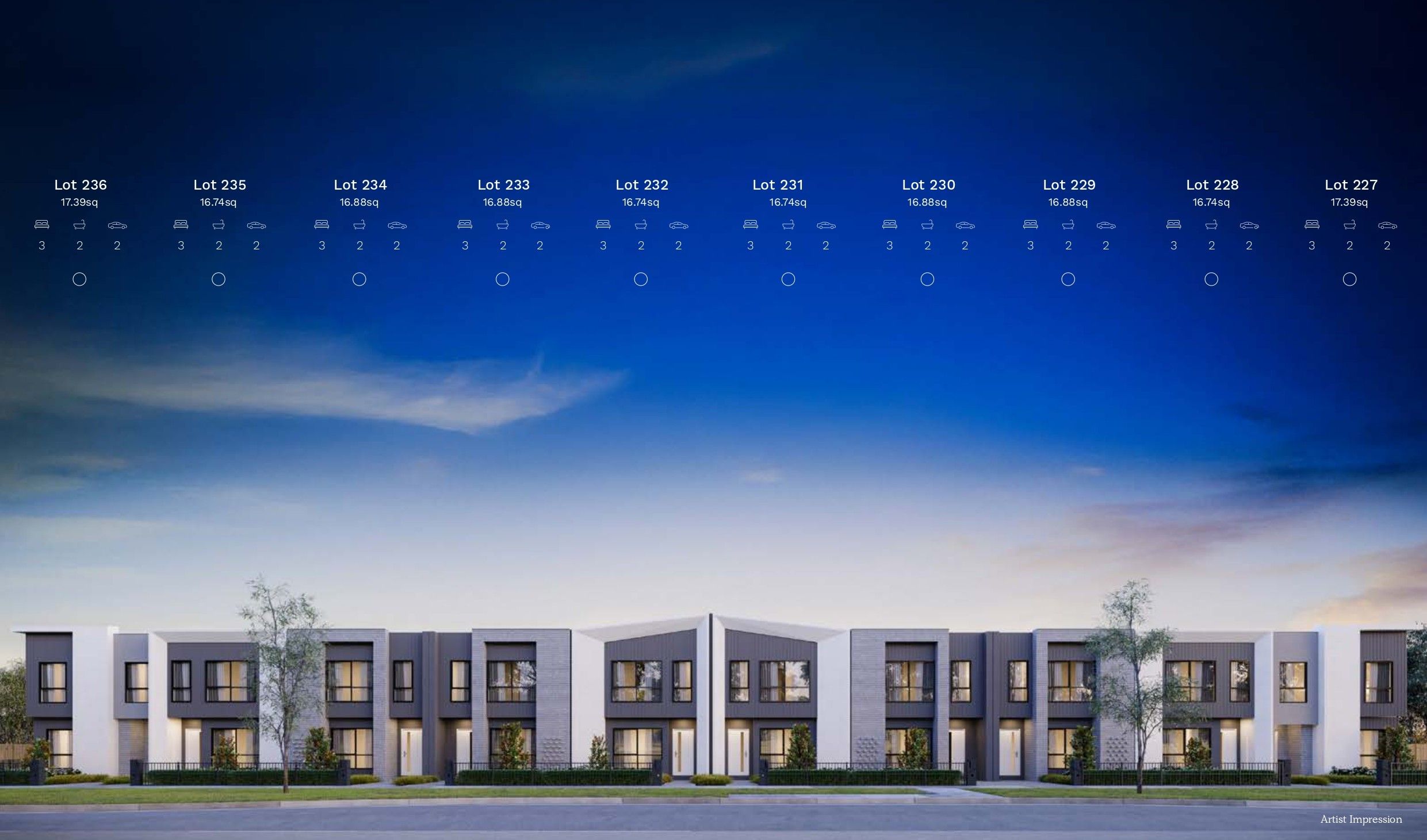 Nostra Townhomes at The Maples - Greenvale Render