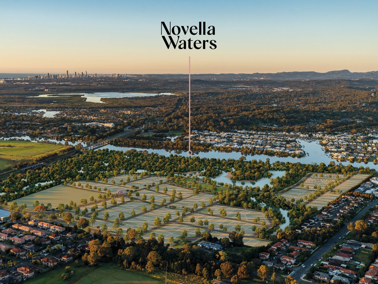 Novella Waters - Coomera Aerial