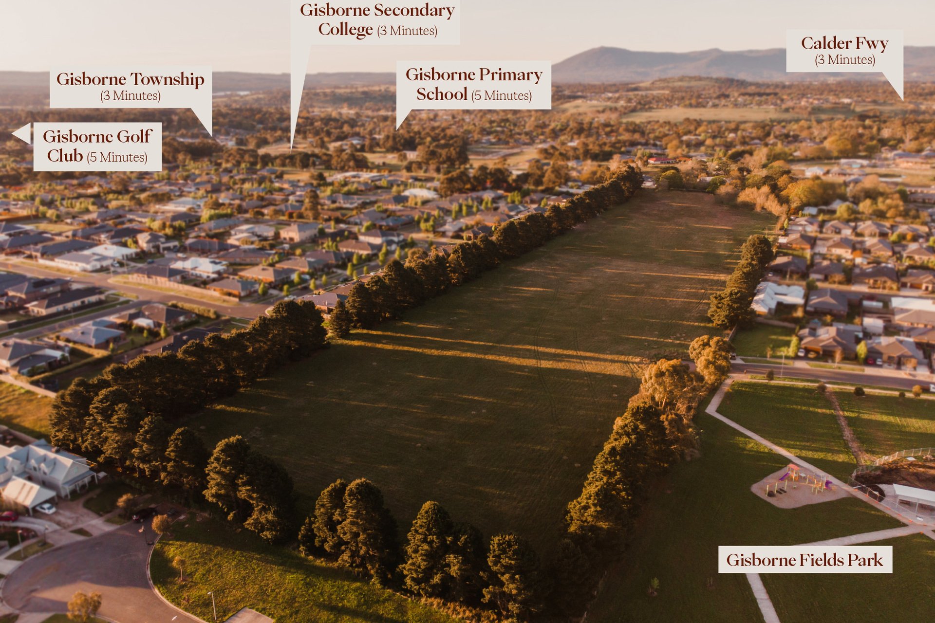 Nowadays Estate - Gisborn Aerial