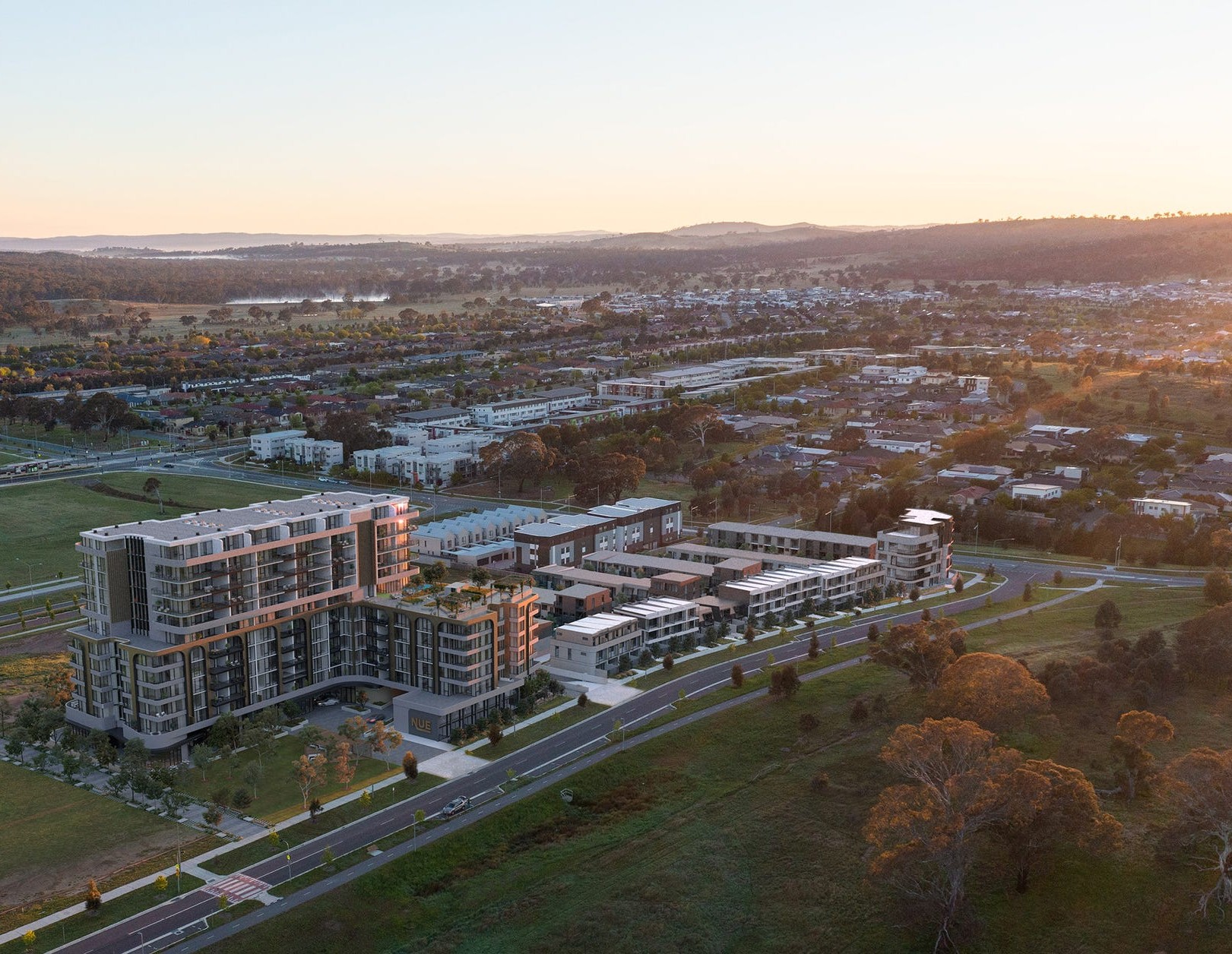 Nue Estate - Gungahlin Aerial