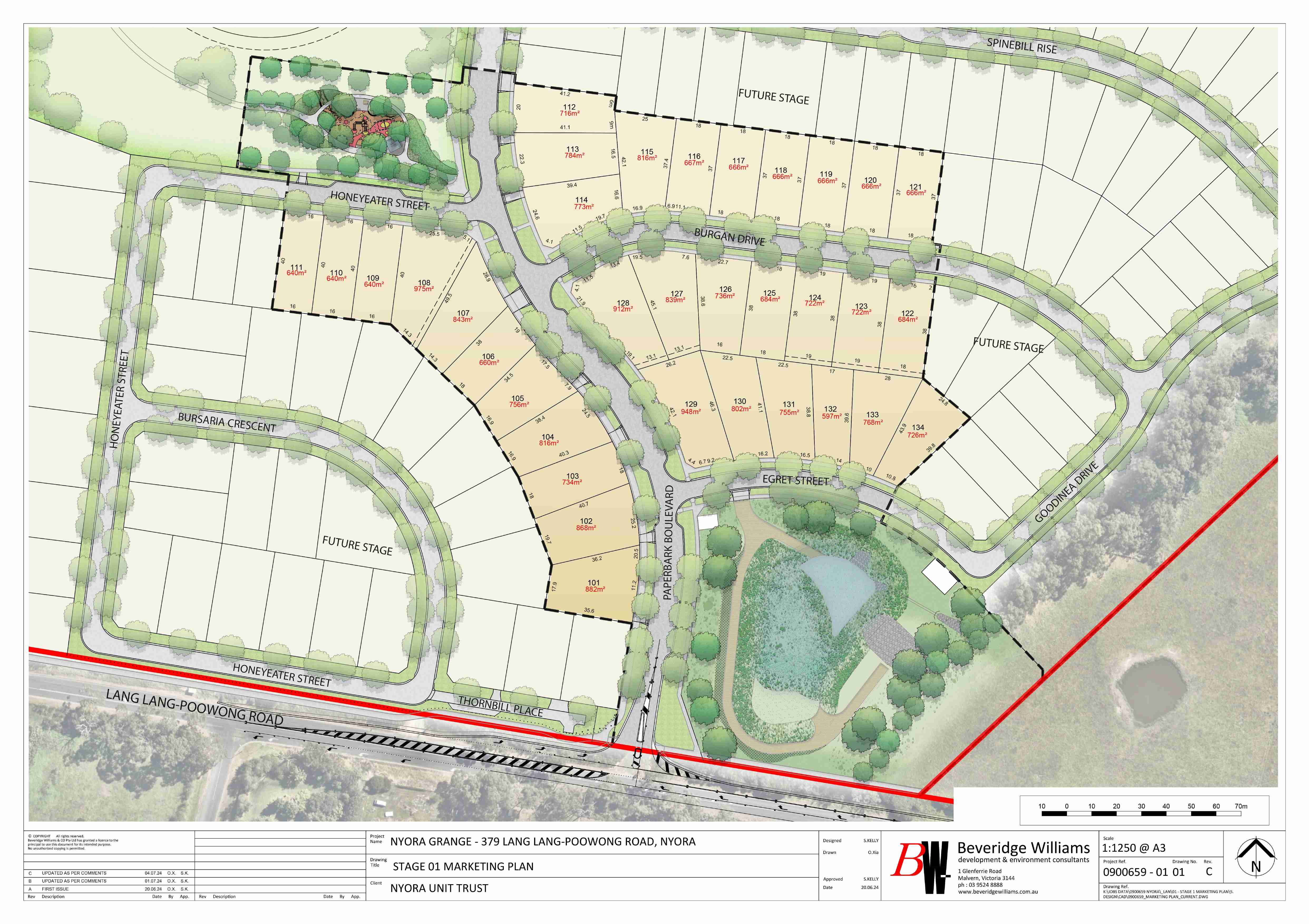 Nyora Grange Estate - Nyora Release Map