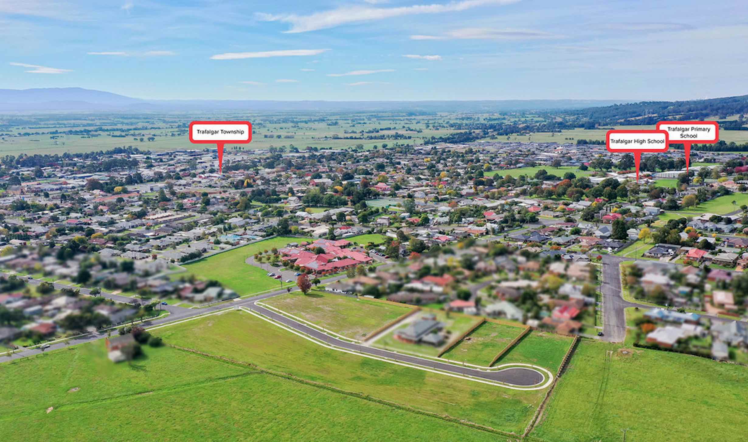 Oakfield Estate - Trafalgar Aerial