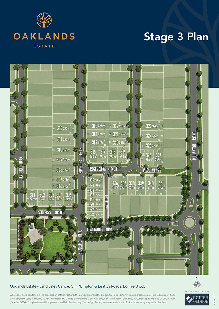 Oaklands Estate - Bonnie Brook Release Map