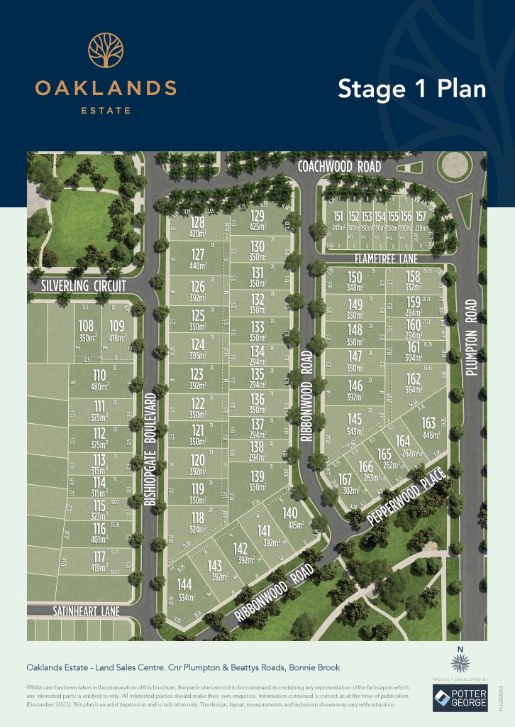 Oaklands Estate - Bonnie Brook Release Map
