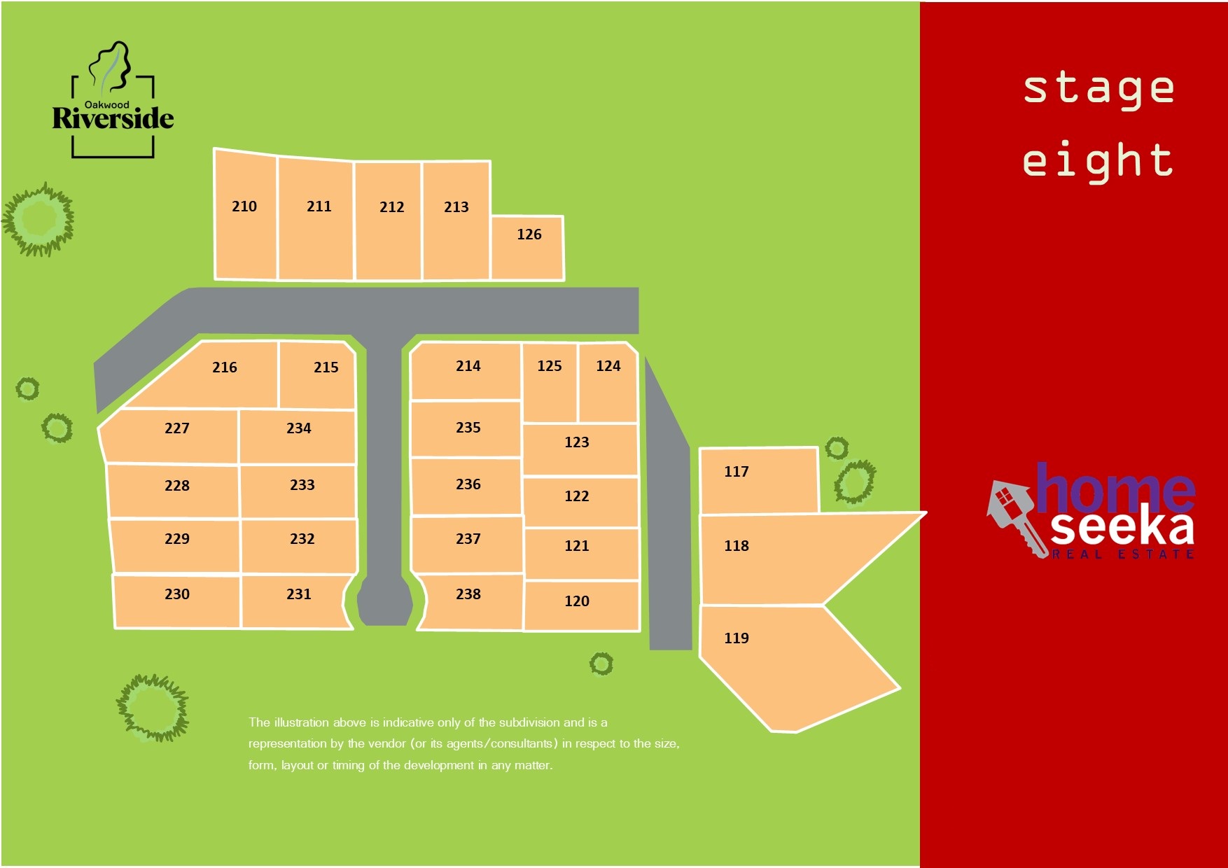 Oakwood Riverside Estate - Warrnambool Release Map