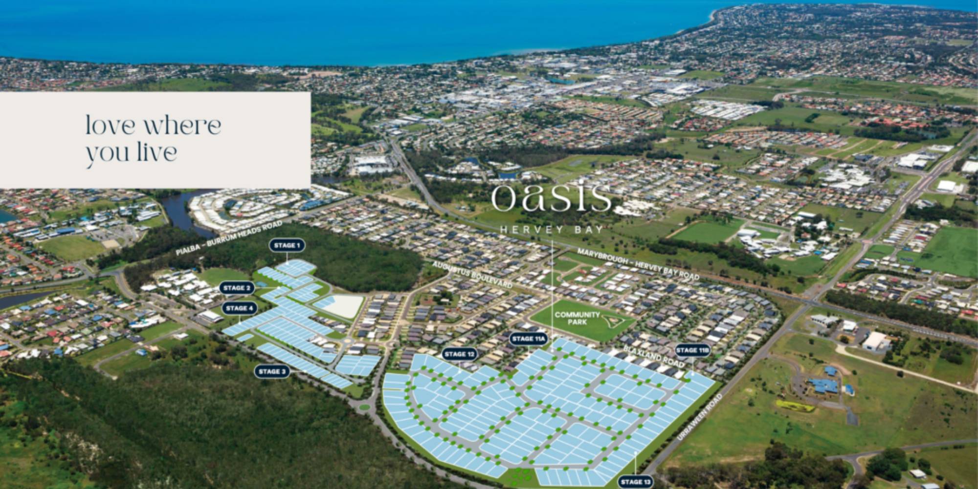 Oasis Hervey Bay Estate - Urraween Aerial