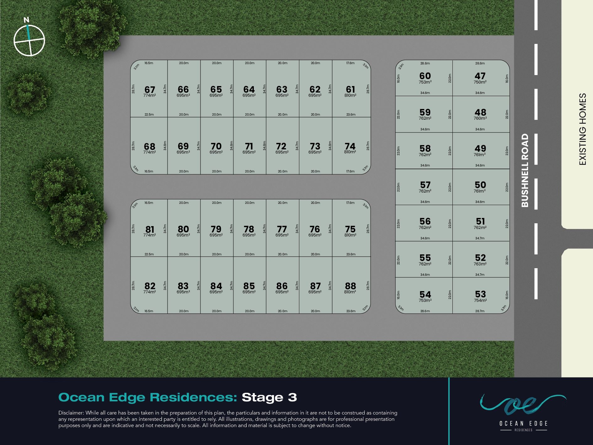 Ocean Edge Estate - Burrum Heads Release Map