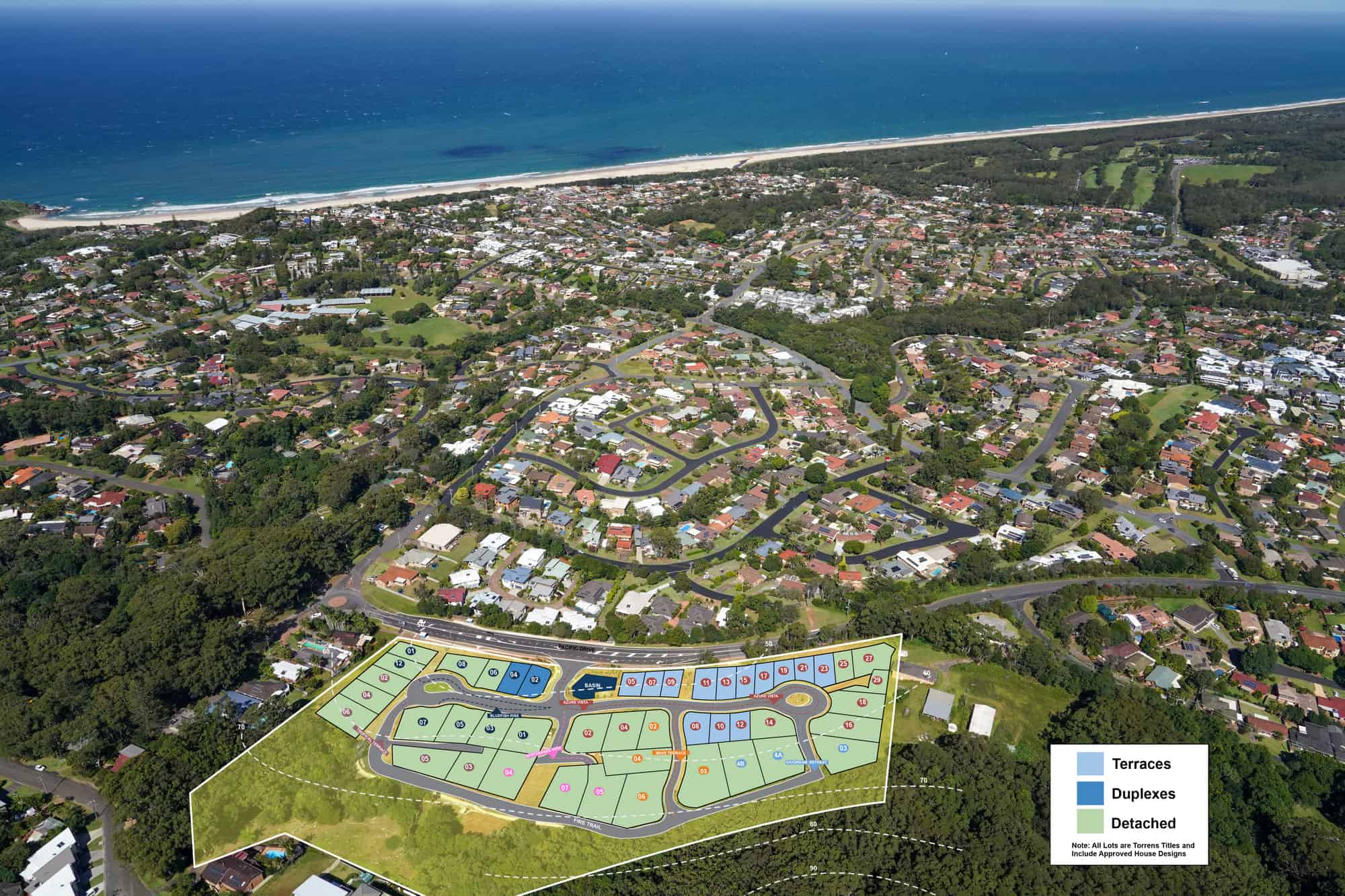 Ocean Estate - Port Macquarie Aerial