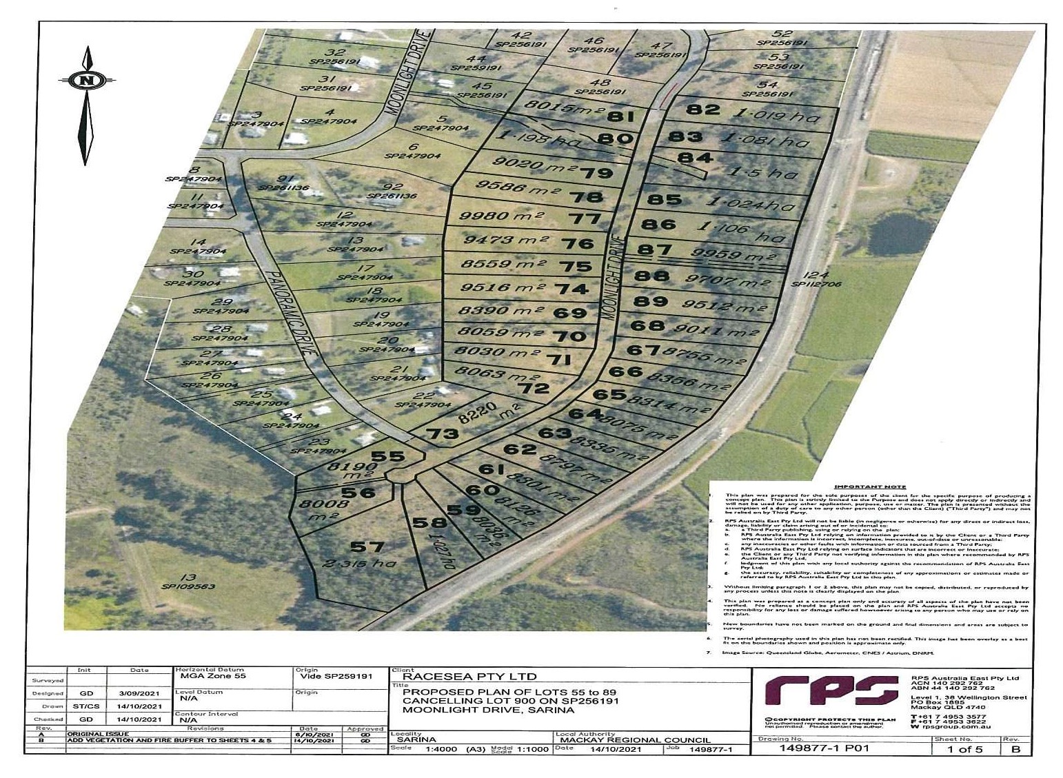 Oceanview Estate - Sarina Masterplan