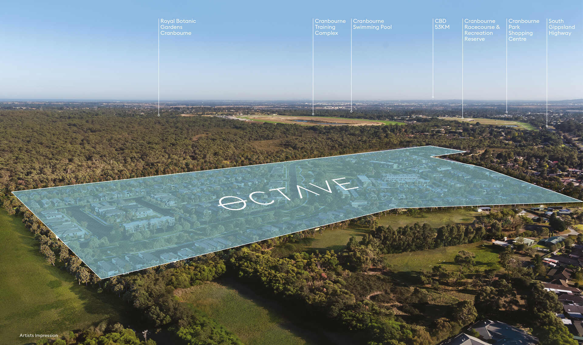 Octave Estate - Junction Village Aerial