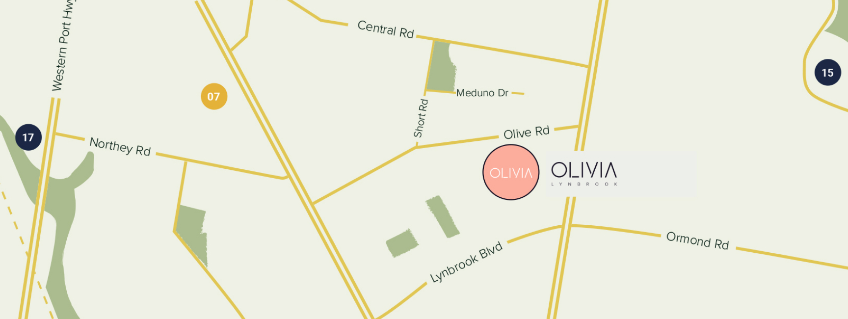Olivia Townhomes - Lynbrook Location Map