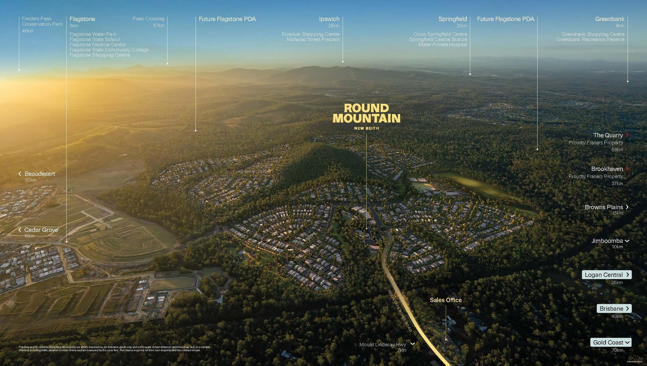 Round Mountain Estate - New Beith Aerial