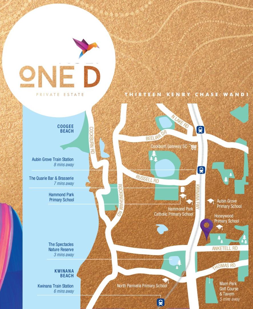 One D Private Estate - Wandi Location Map