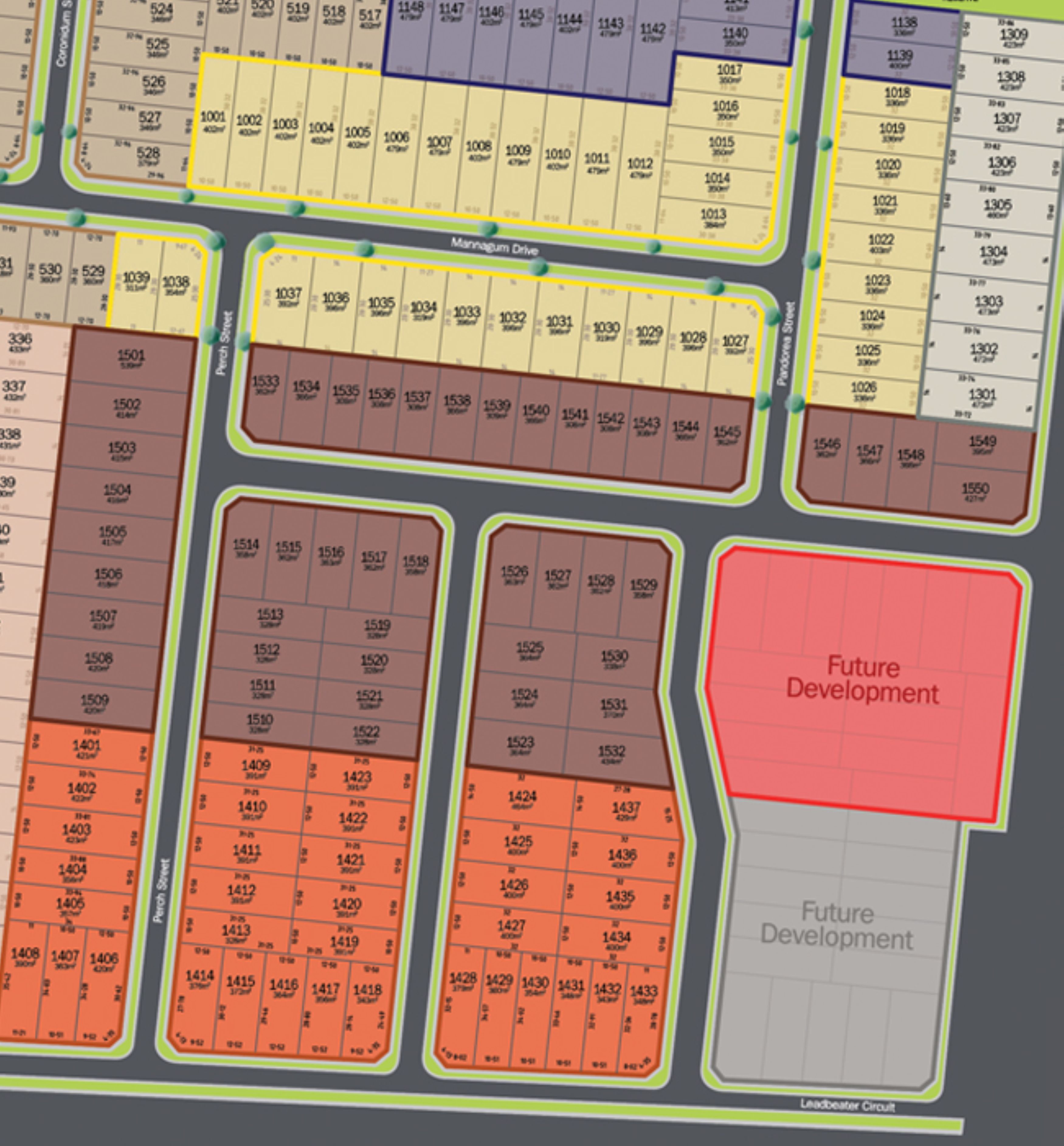 Ooranya Estate - Beveridge Release Map