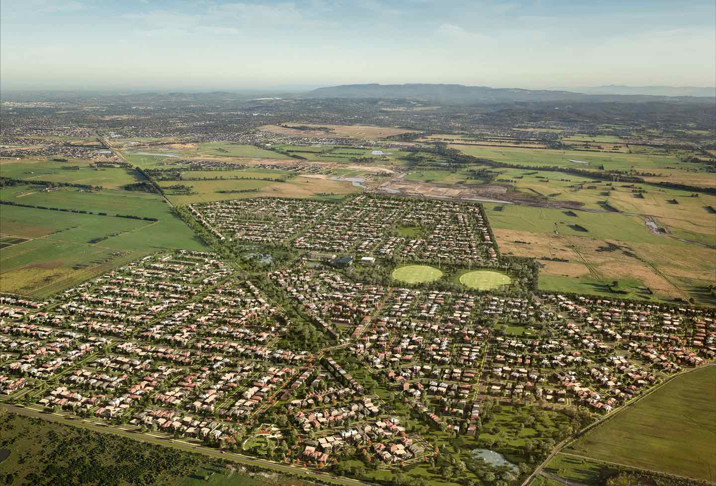 Orana Estate - Clyde North Aerial