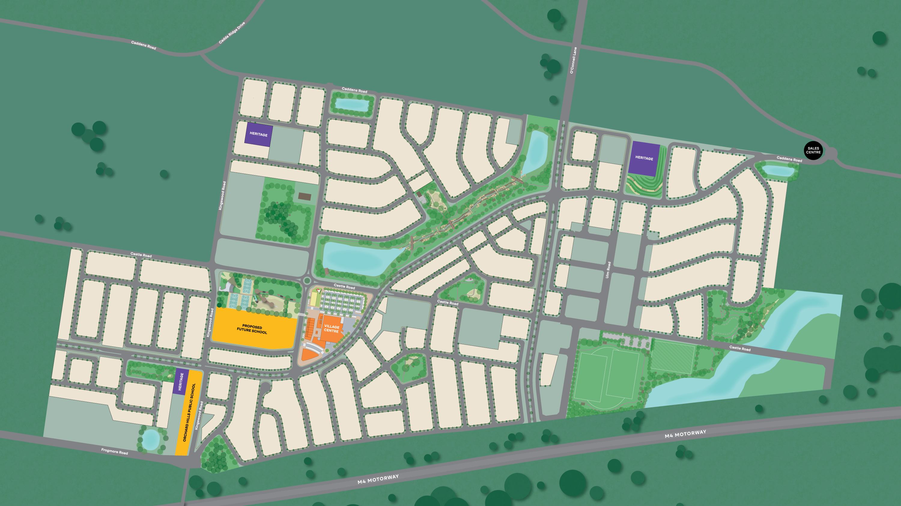 Orchard Hills North Estate - Orchard Hi Masterplan