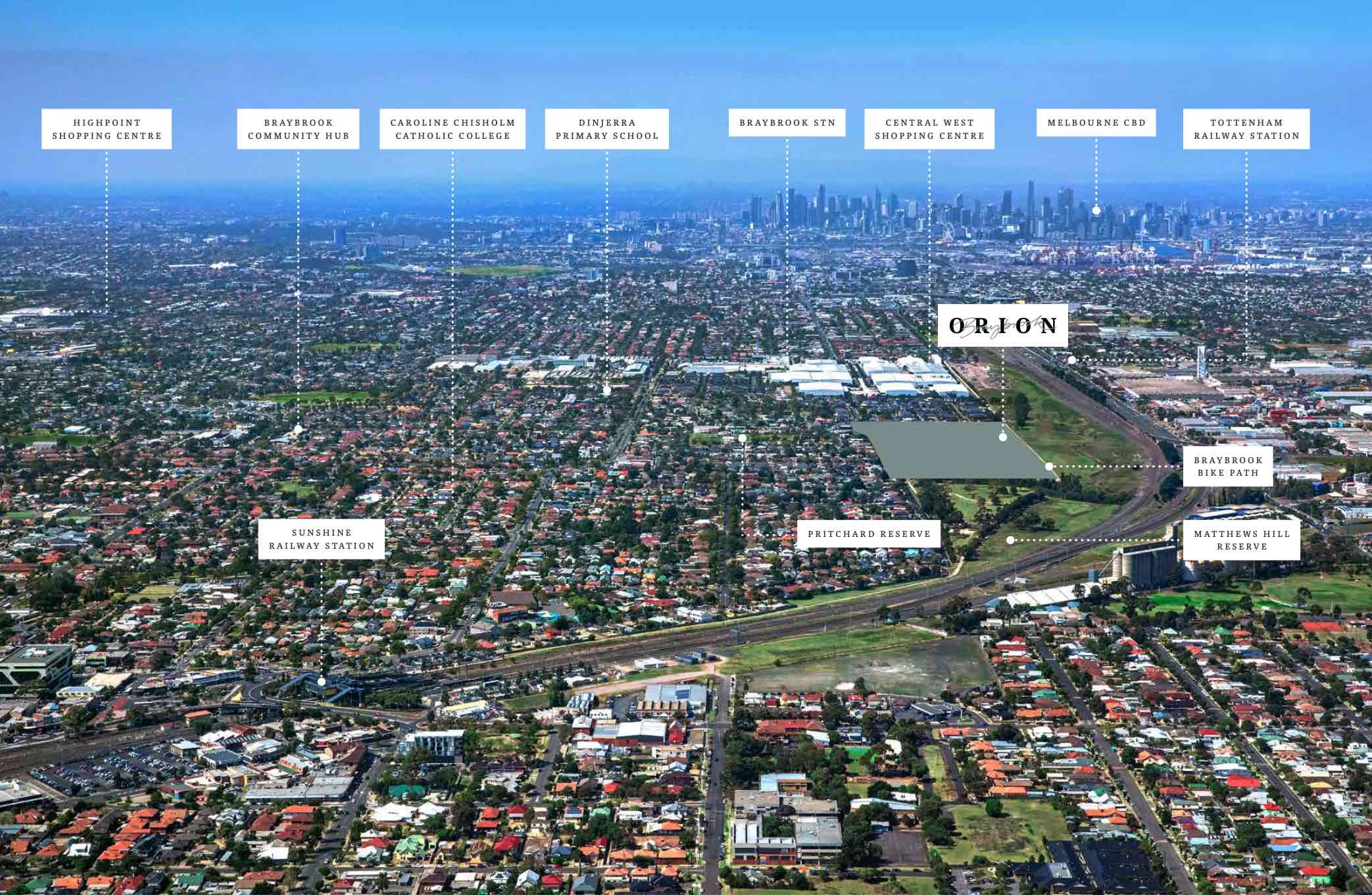 Orion Estate - Braybrook Aerial