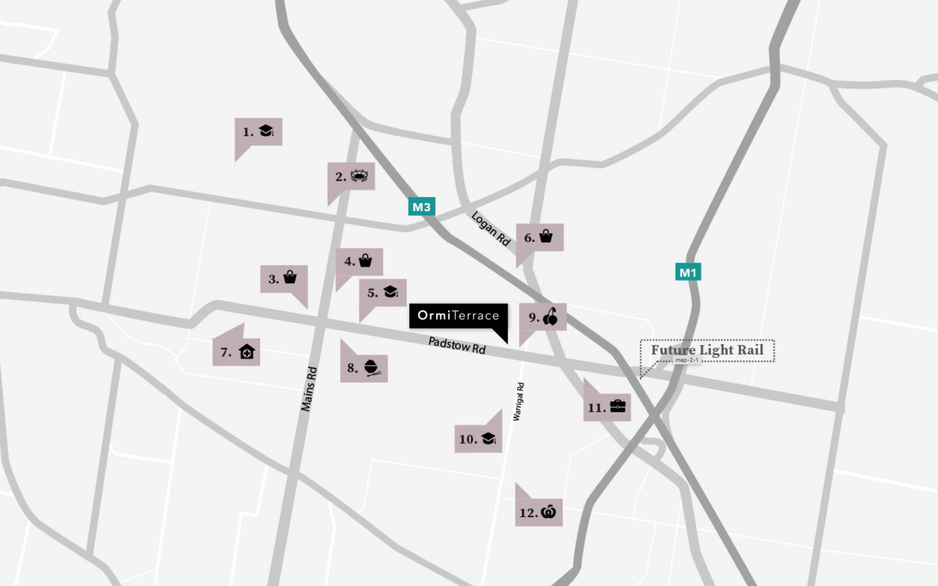 Ormi Terrace Estate - Eight Mile Plains Location map