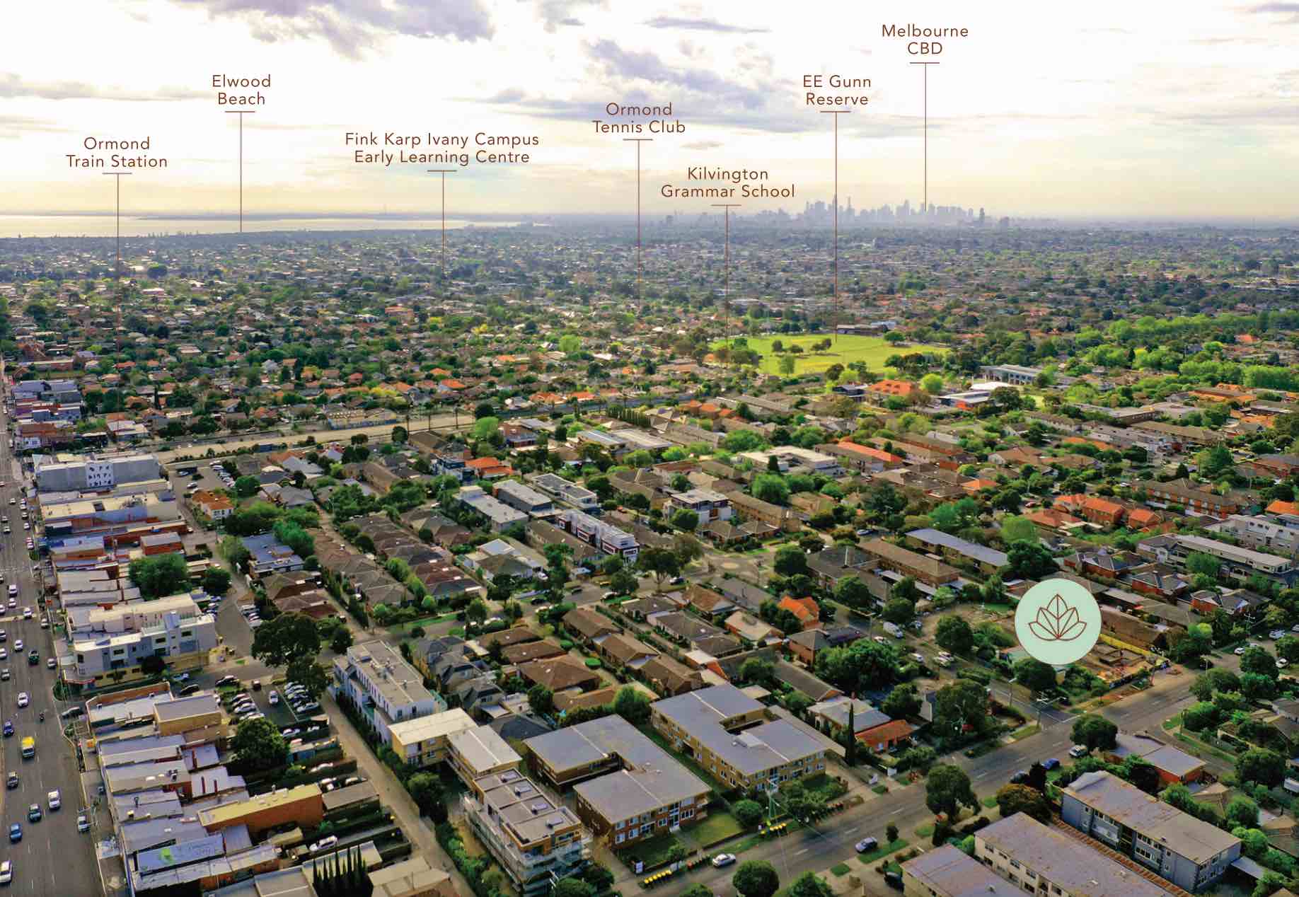 Ormond Terraces - Ormond Aerial