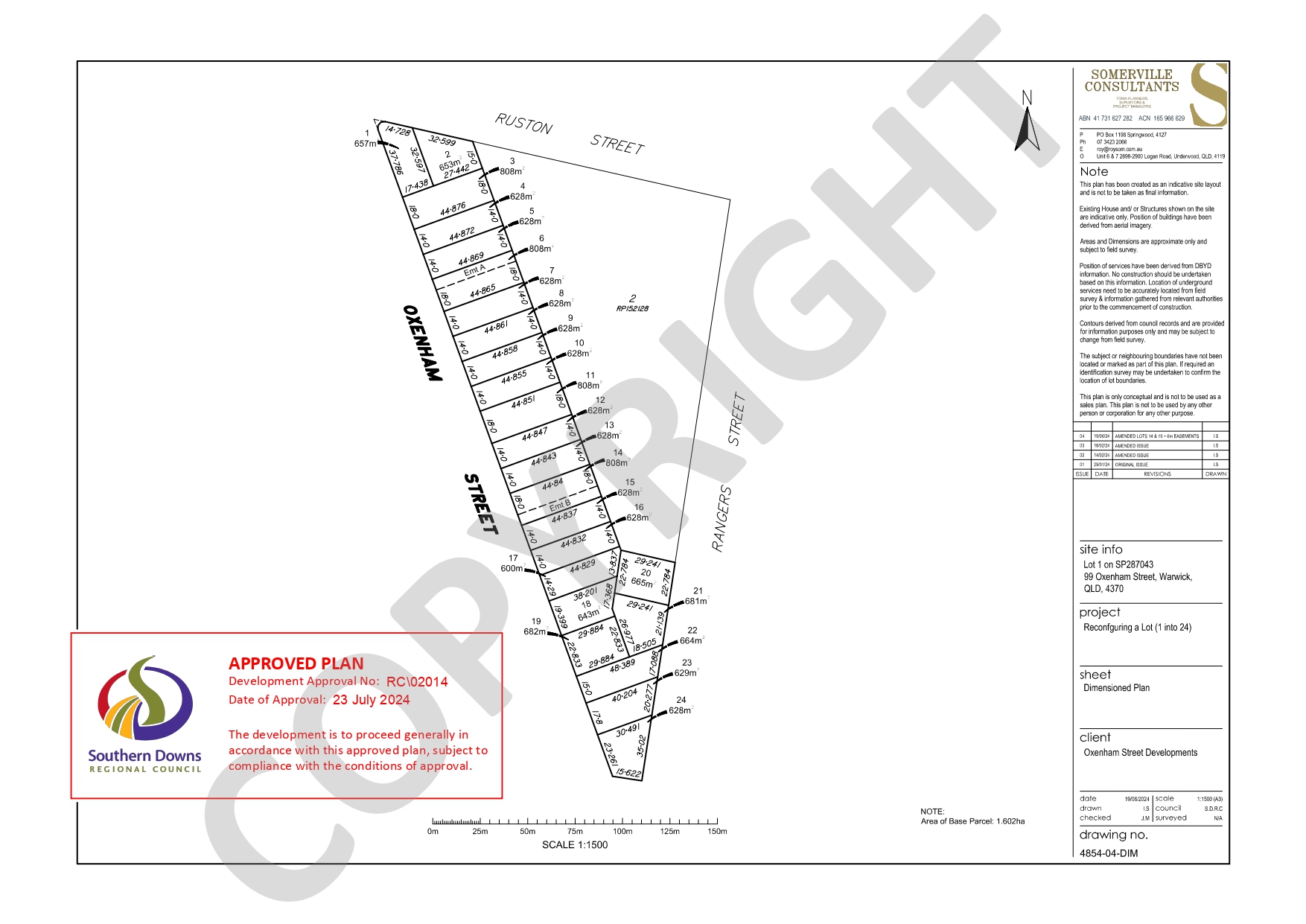 Oxenham Street - Warwick  Masterplan