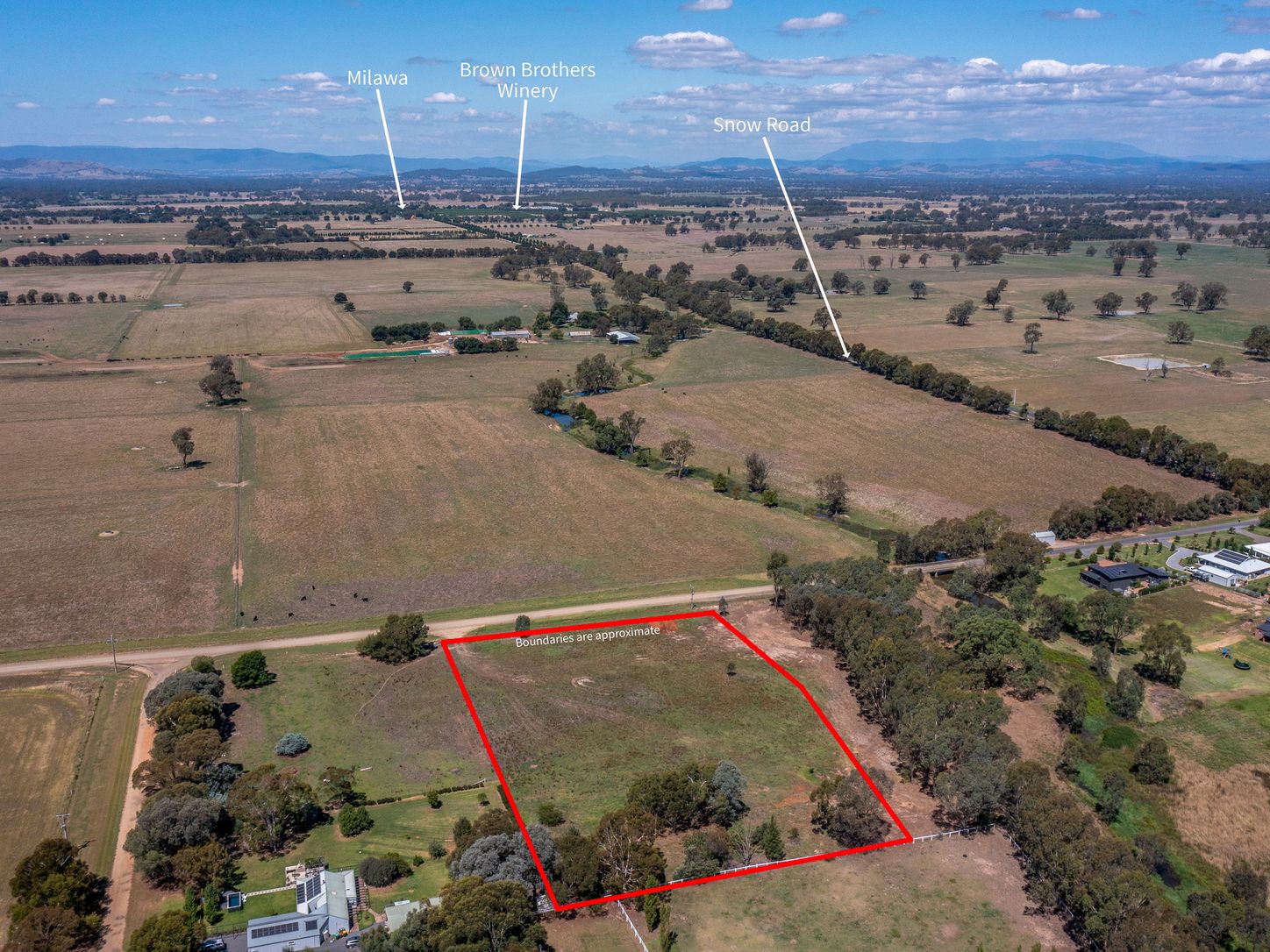 Oxley Plains Road - Oxley Aerial