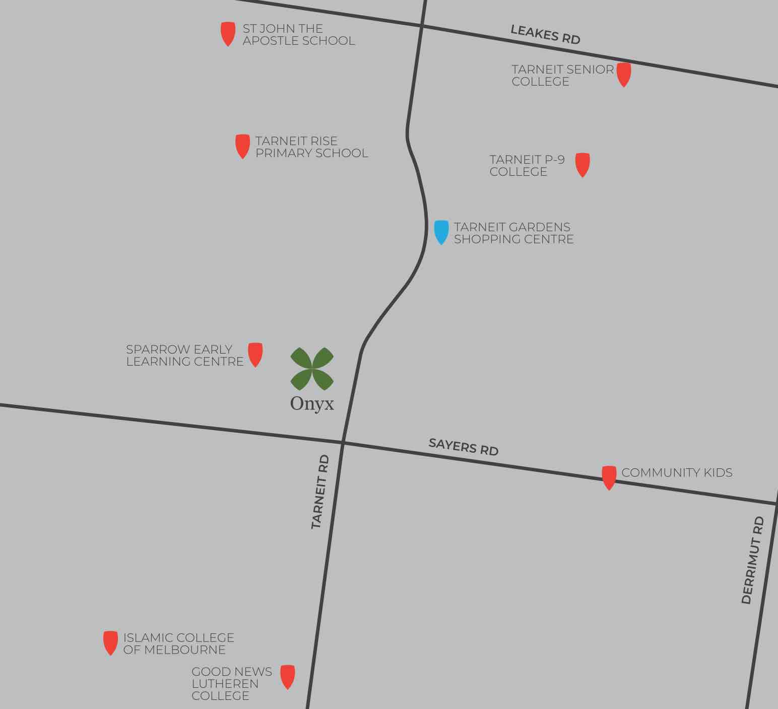 Oynx Estate - Tarneit Location map