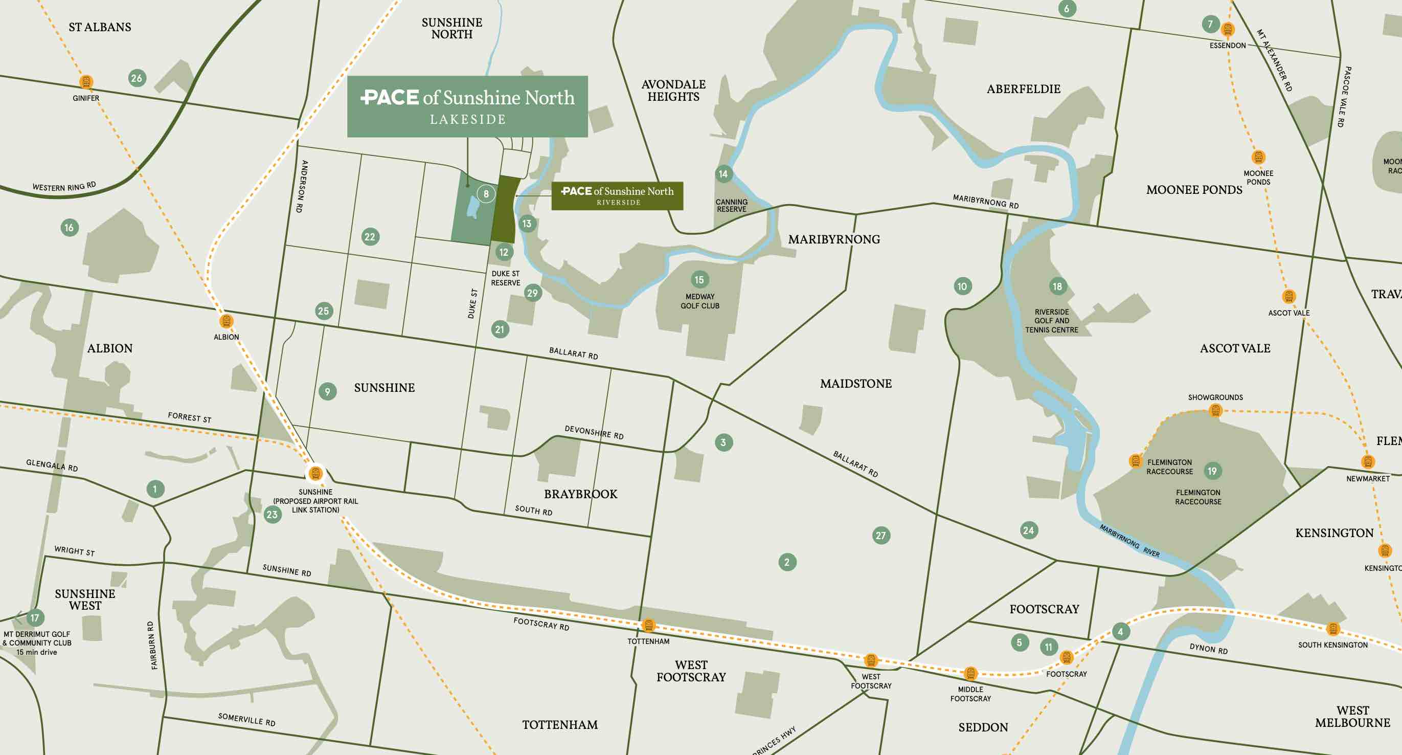 Pace of Sunshine North Lakeside Location map