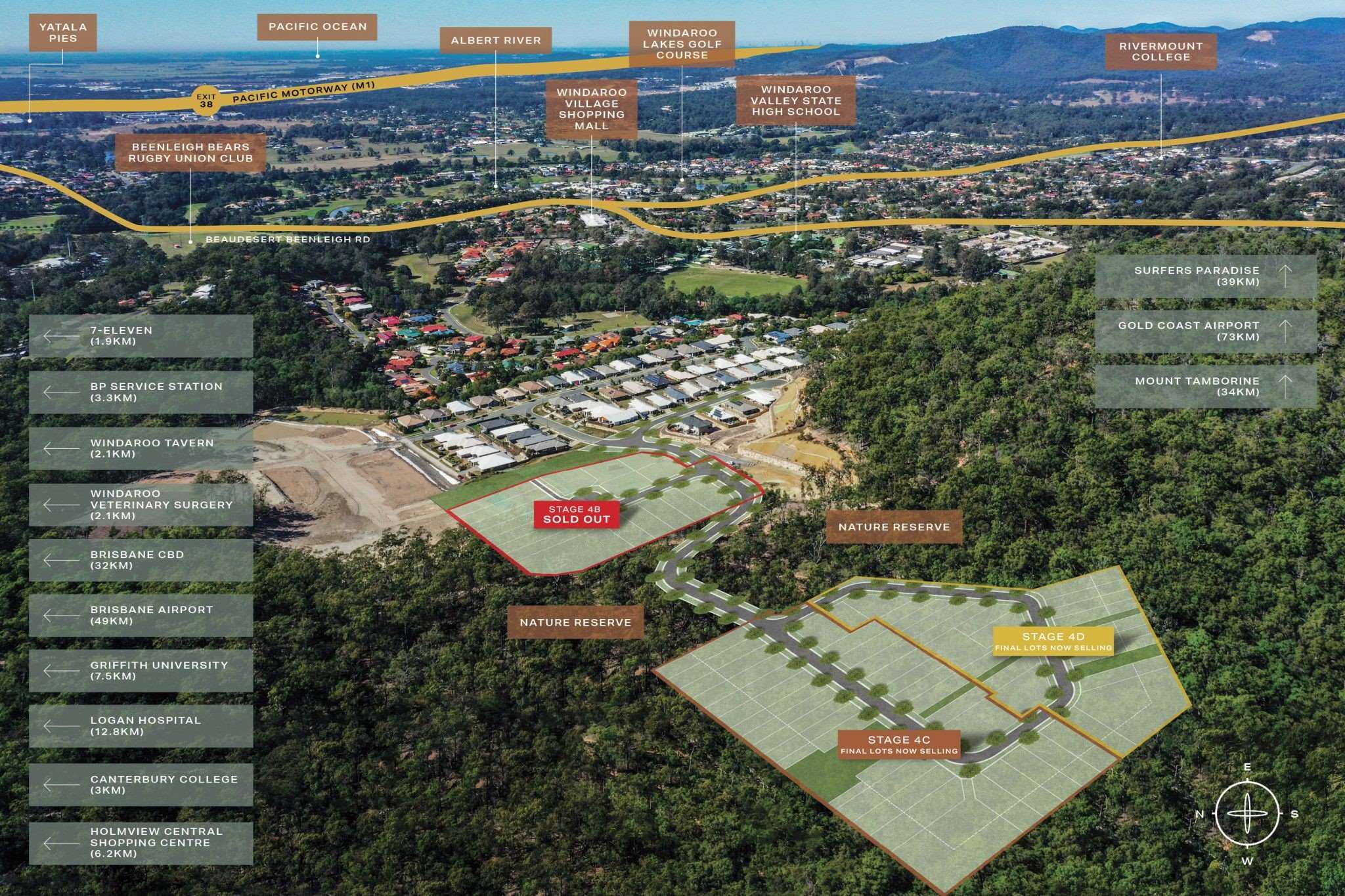 Panorama Estate - Bahrs Scrub Aerial