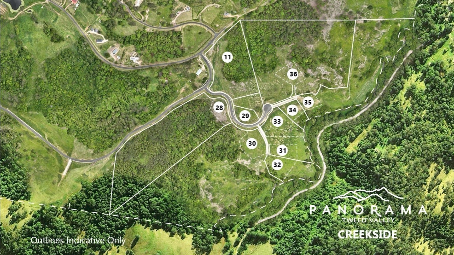Panorama Tweed Valley Estate - Kunghur Aerial