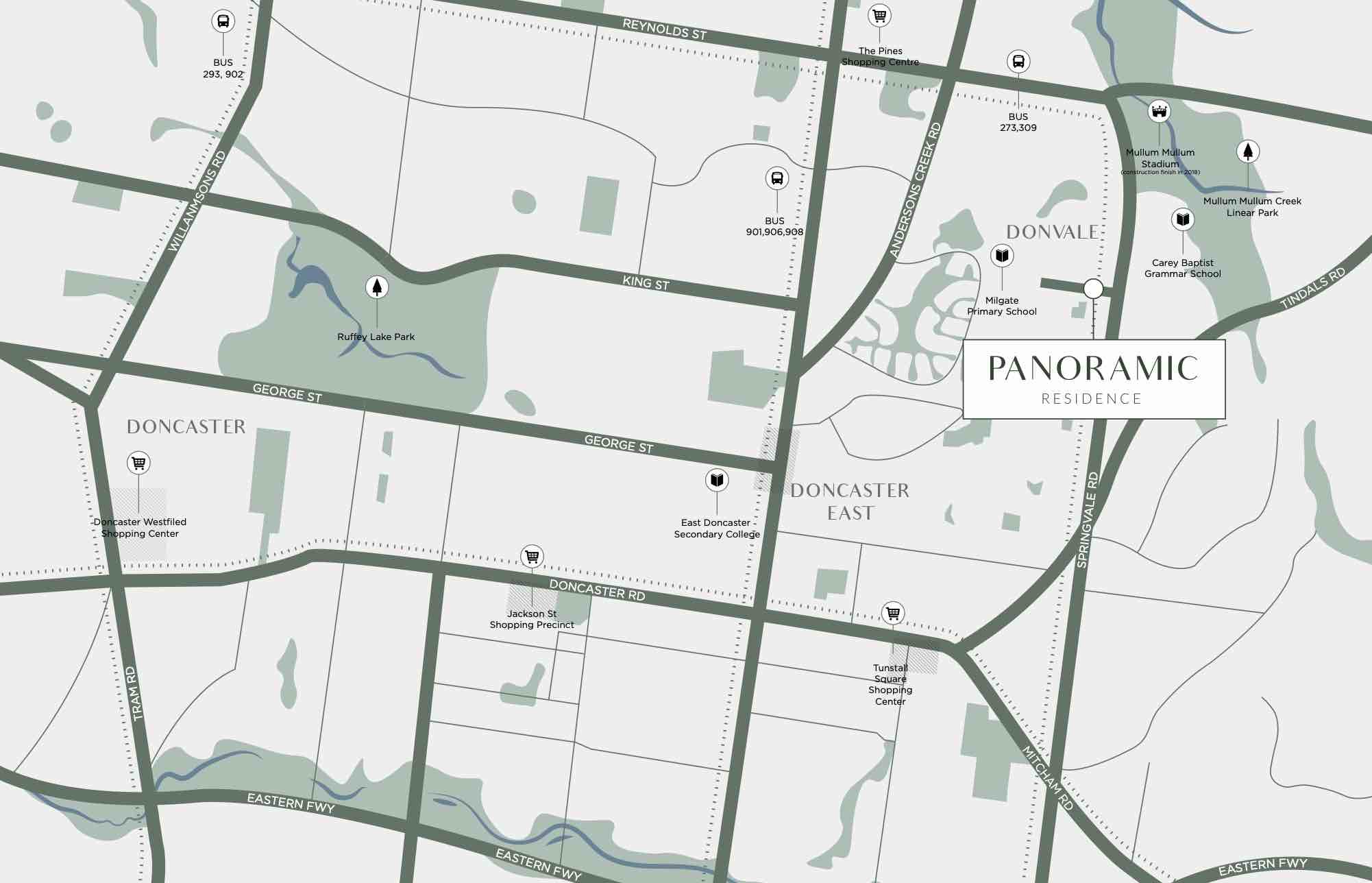 Panoramic Residence - Donvale Location map