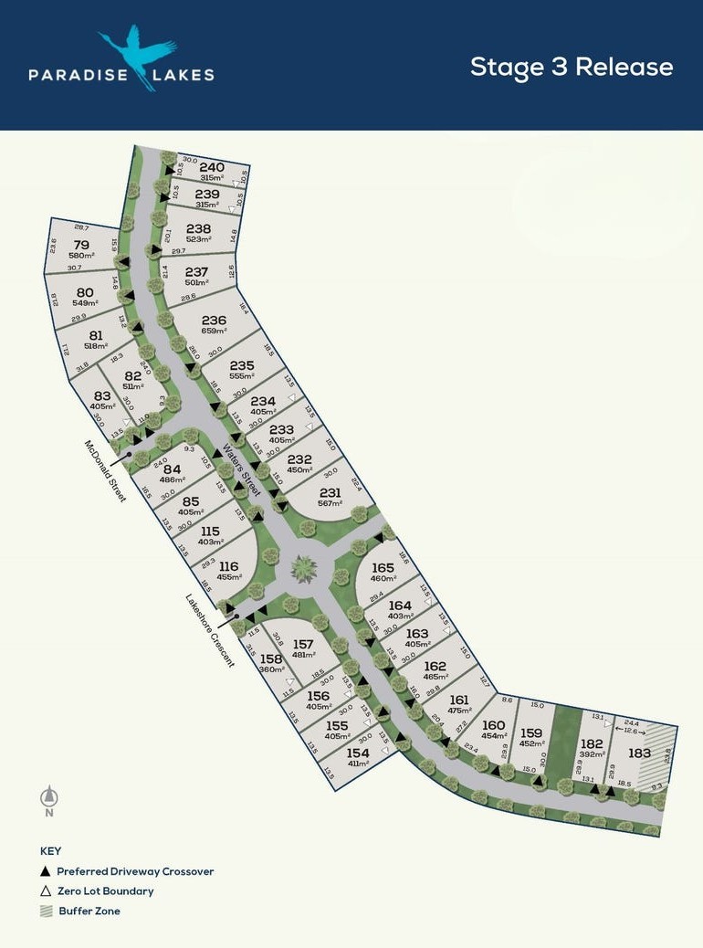 Paradise Lakes Estate - Willawong Release Map