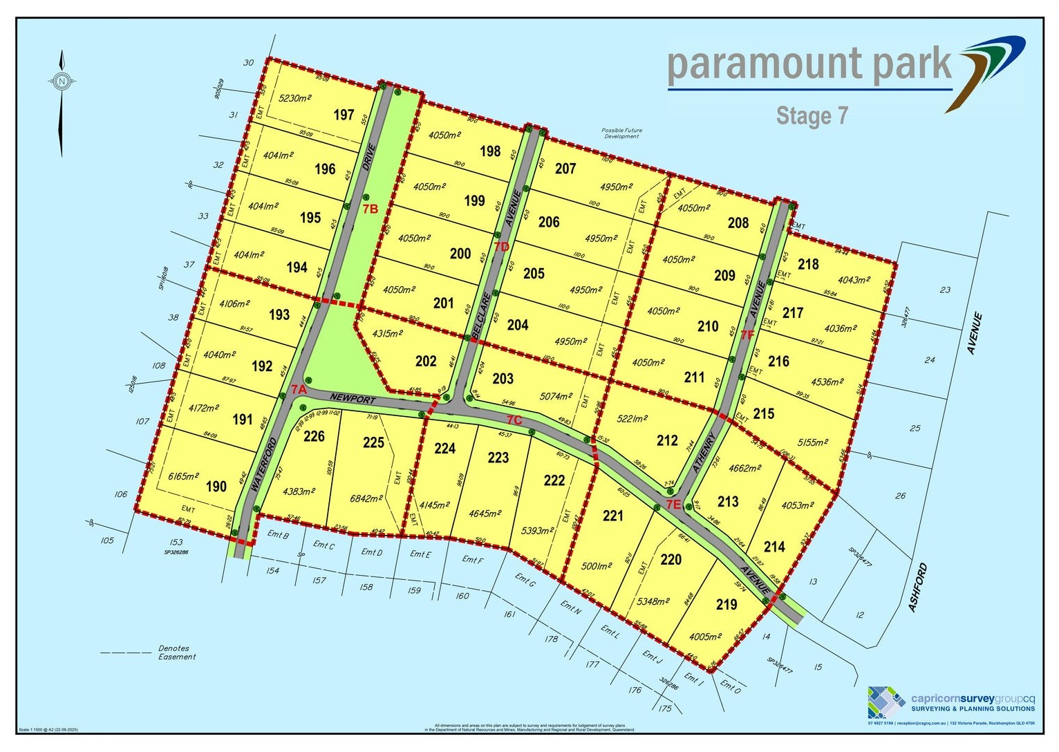 Paramount Park Estate - Rockyview Release Map