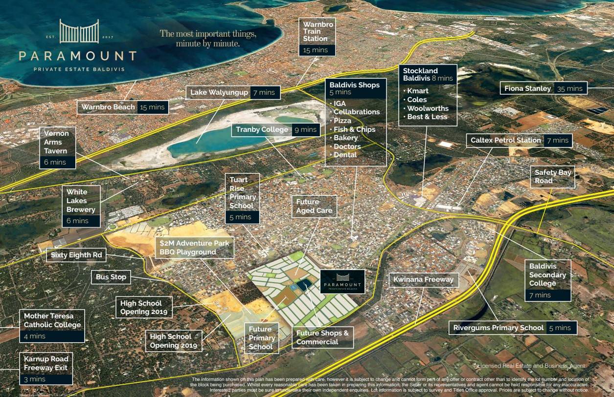 Paramount Private Estate - Baldivis Aerial