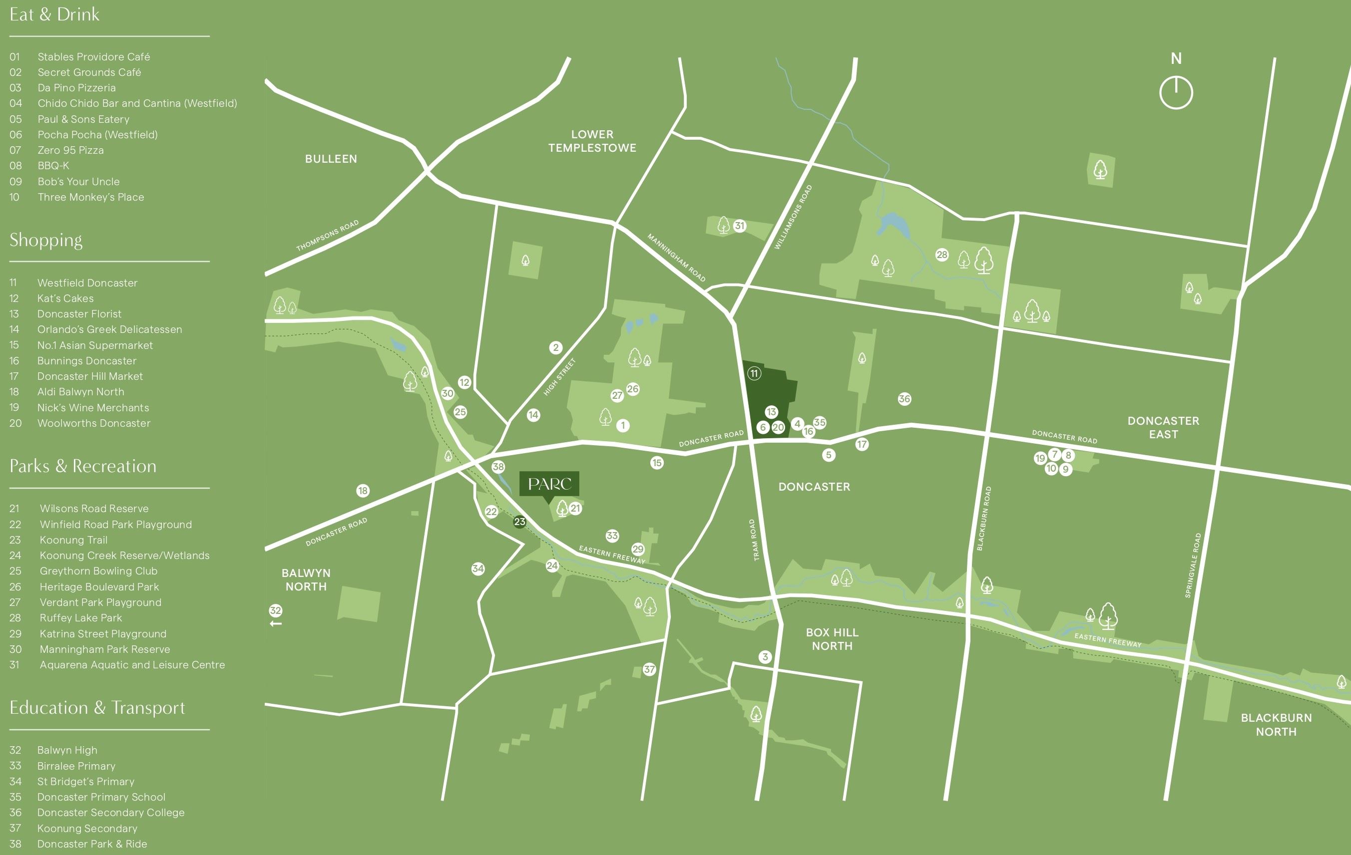 Parc Townhomes - Doncaster Location