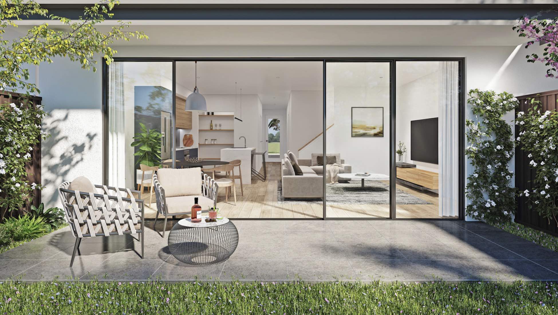 Park Avenue Estate - Rouse Hill backyard Render