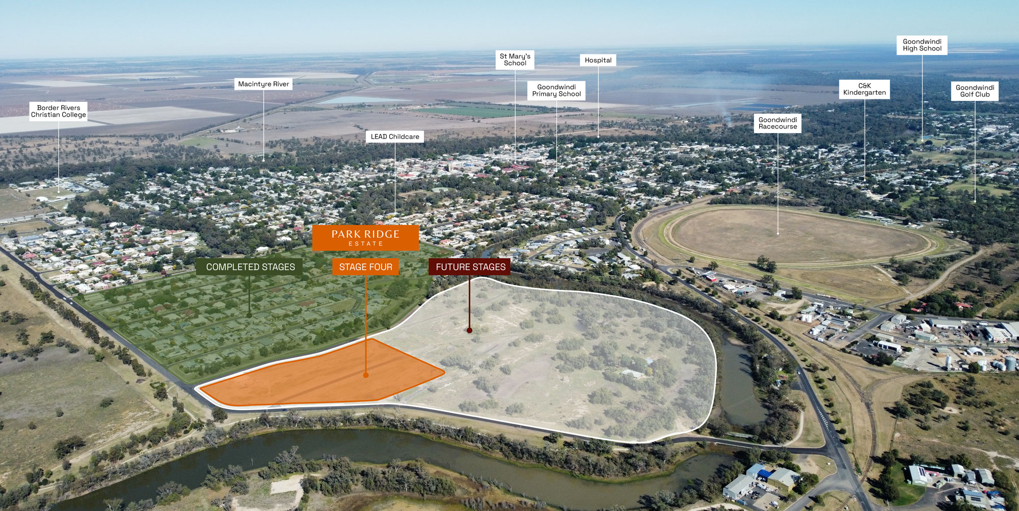 Park Ridge Estate - Goondiwindi Aerial