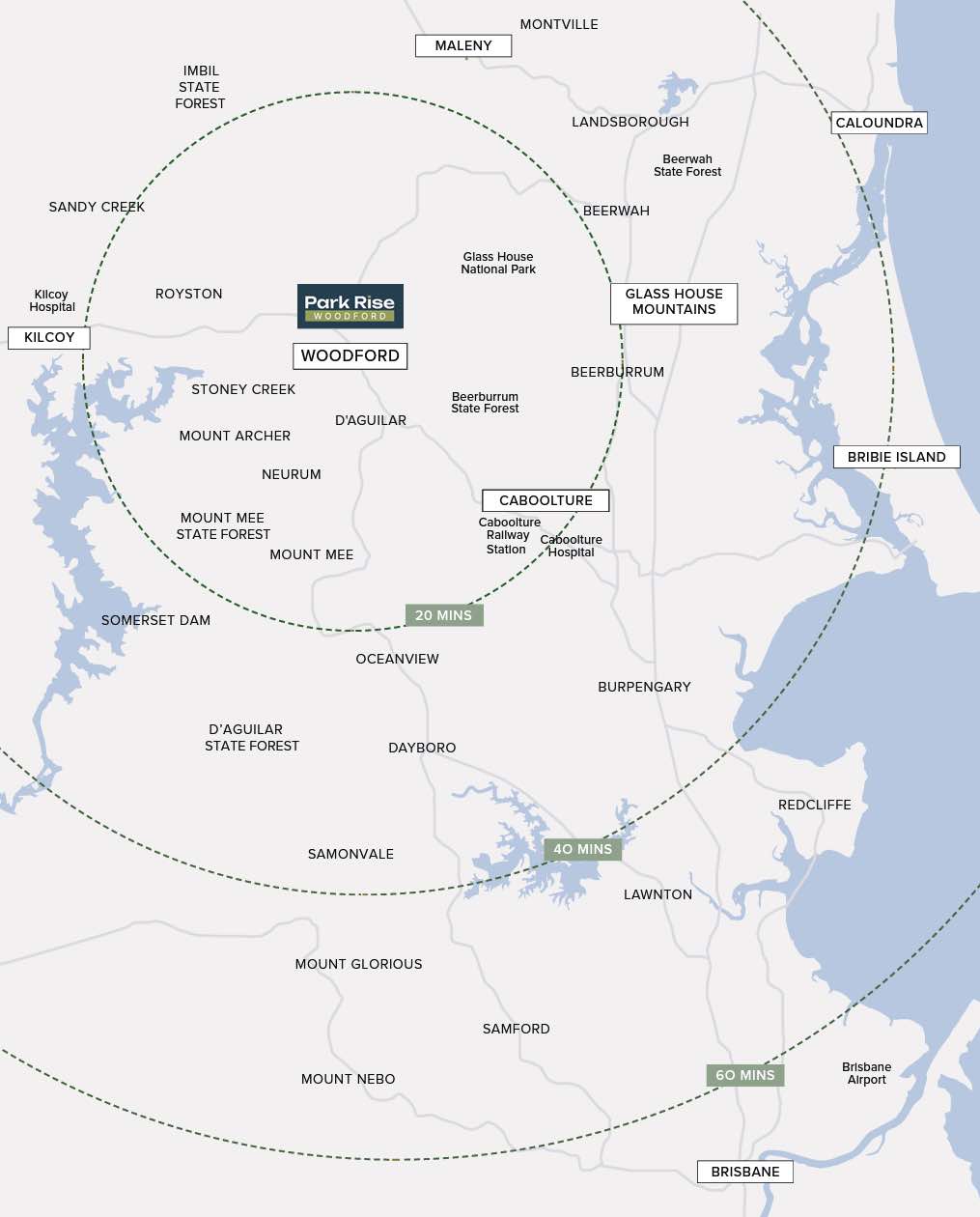 Park Rise Estate - Woodford Location Map
