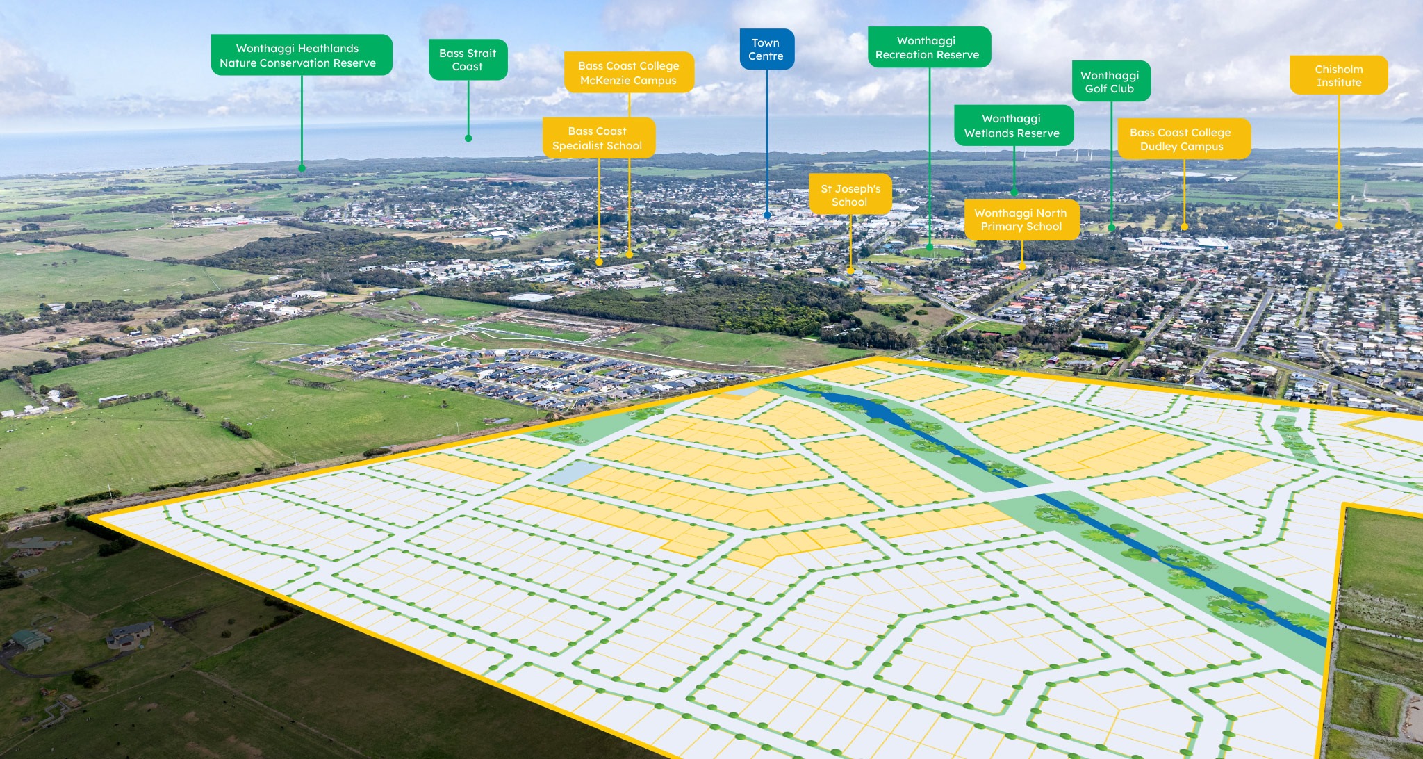 Parklands Estate - Wonthagg Aerial