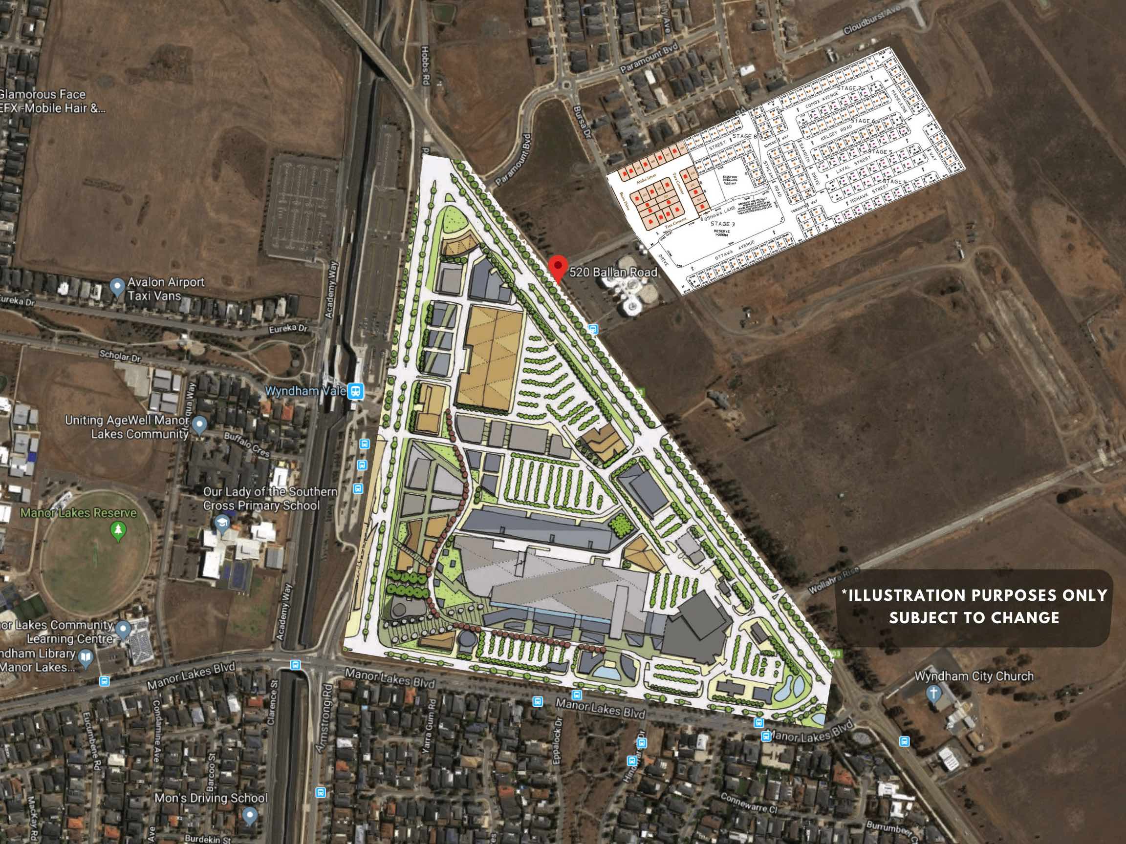Parklane Gardens Estate - Wyndham Vale Aerial