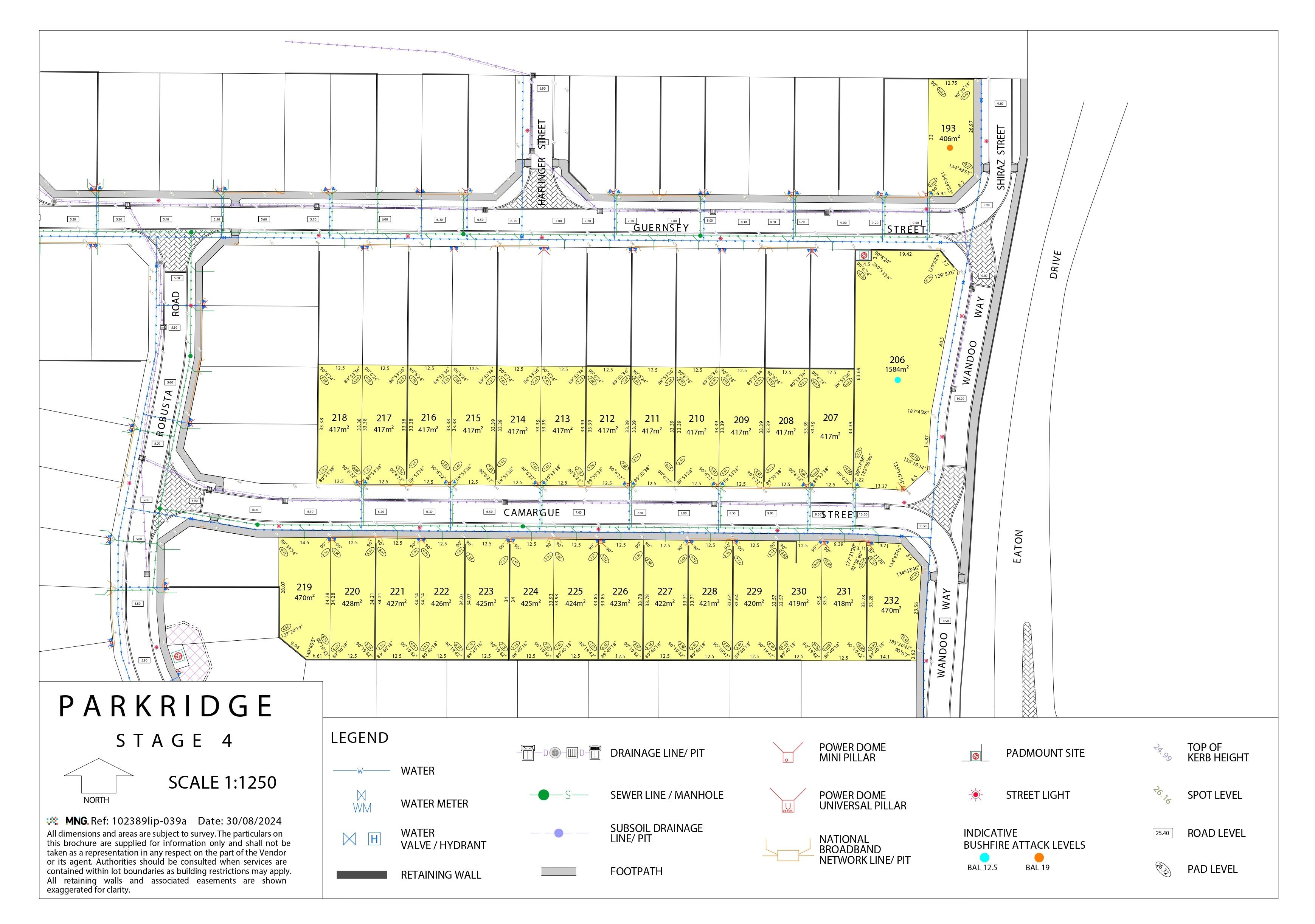 Parkridge Estate - Eaton Release Map