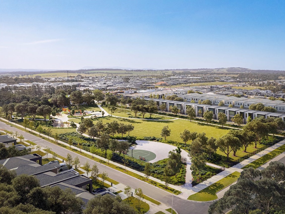 Parkside Collective Townhomes - Berwick Aerial