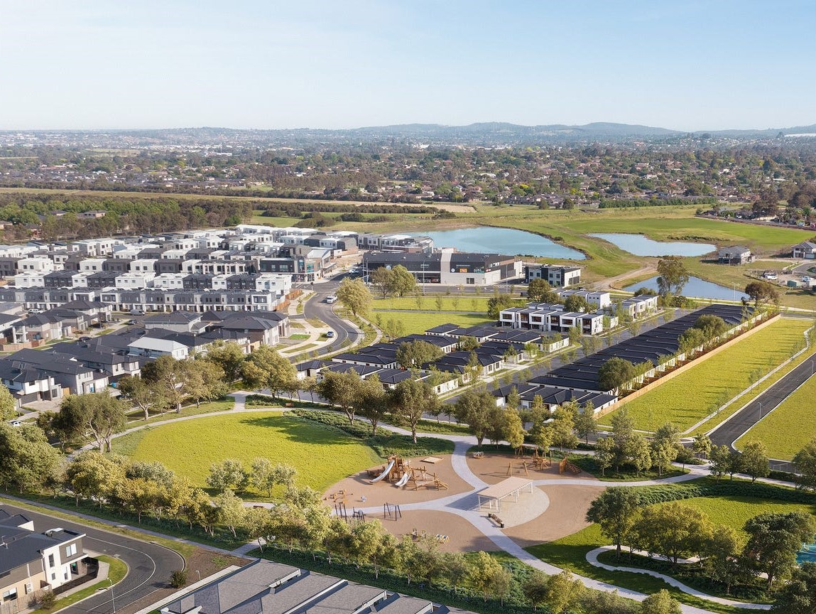 Parkside Collective Townhomes - Berwick Aerial