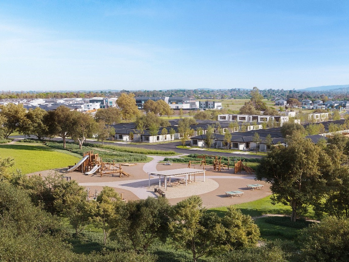 Parkside Collective Townhomes - Berwick Aerial