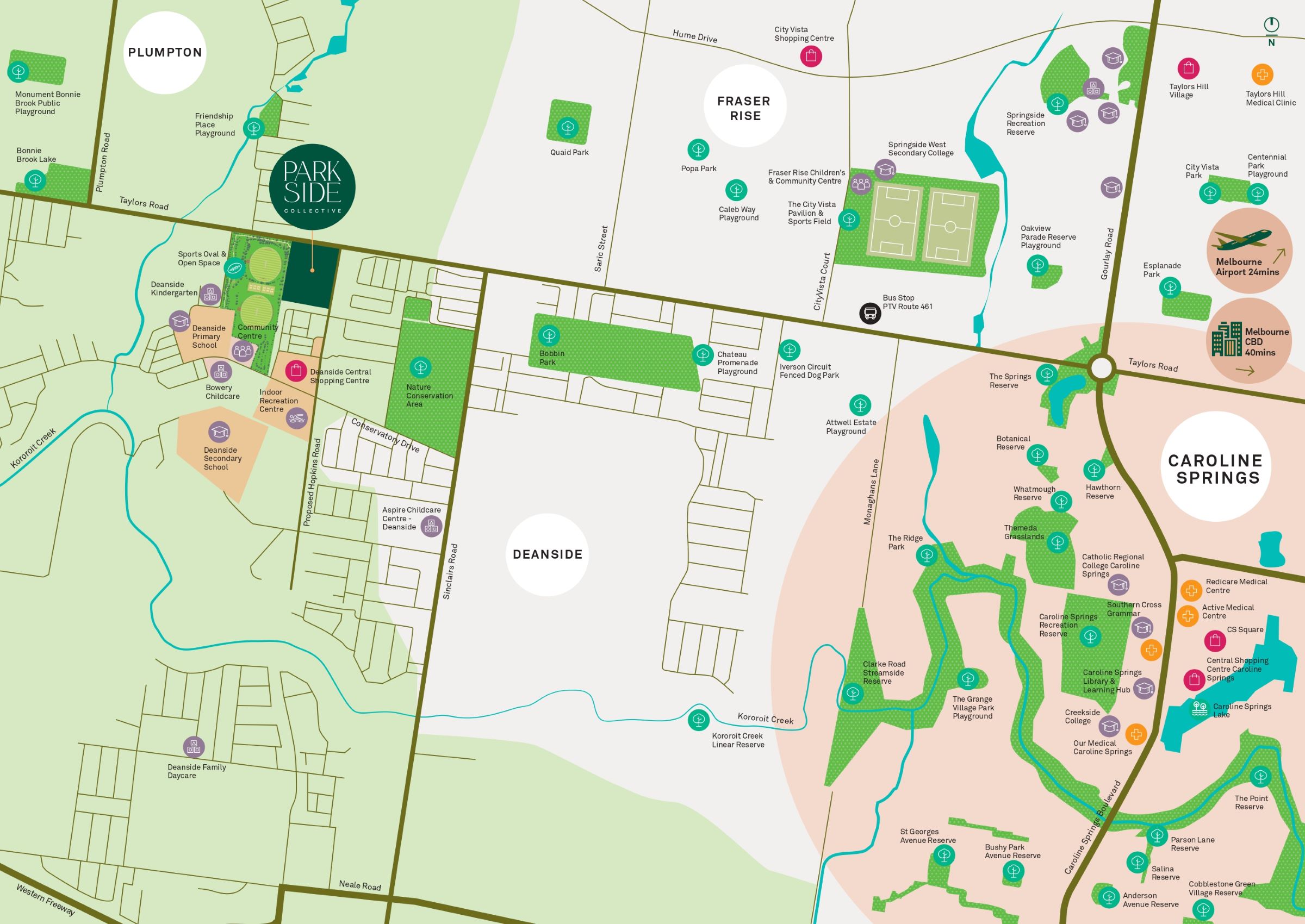 Parkside Estate - Deanside Location Map
