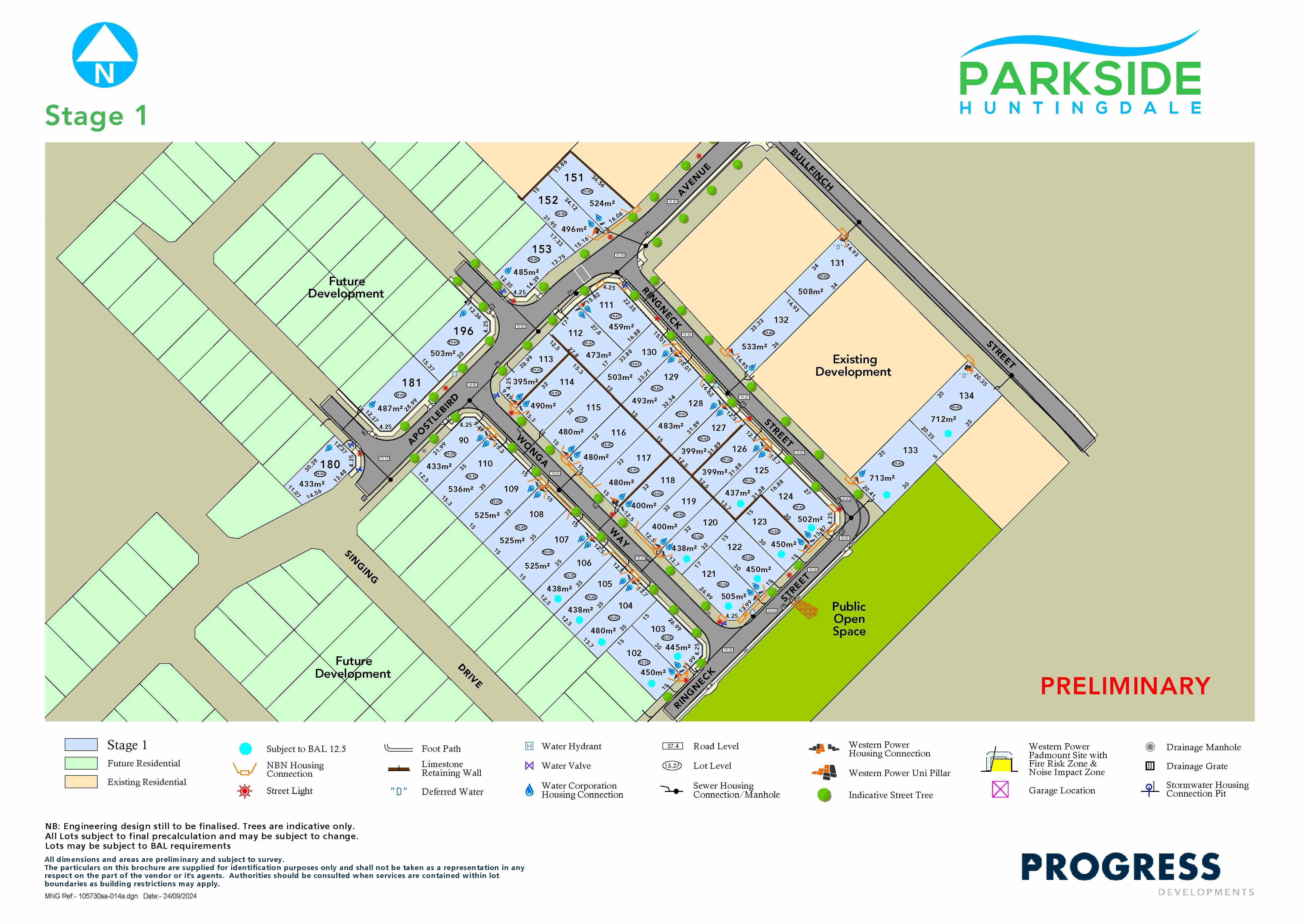 Parkside Estate - Huntingd Release Map