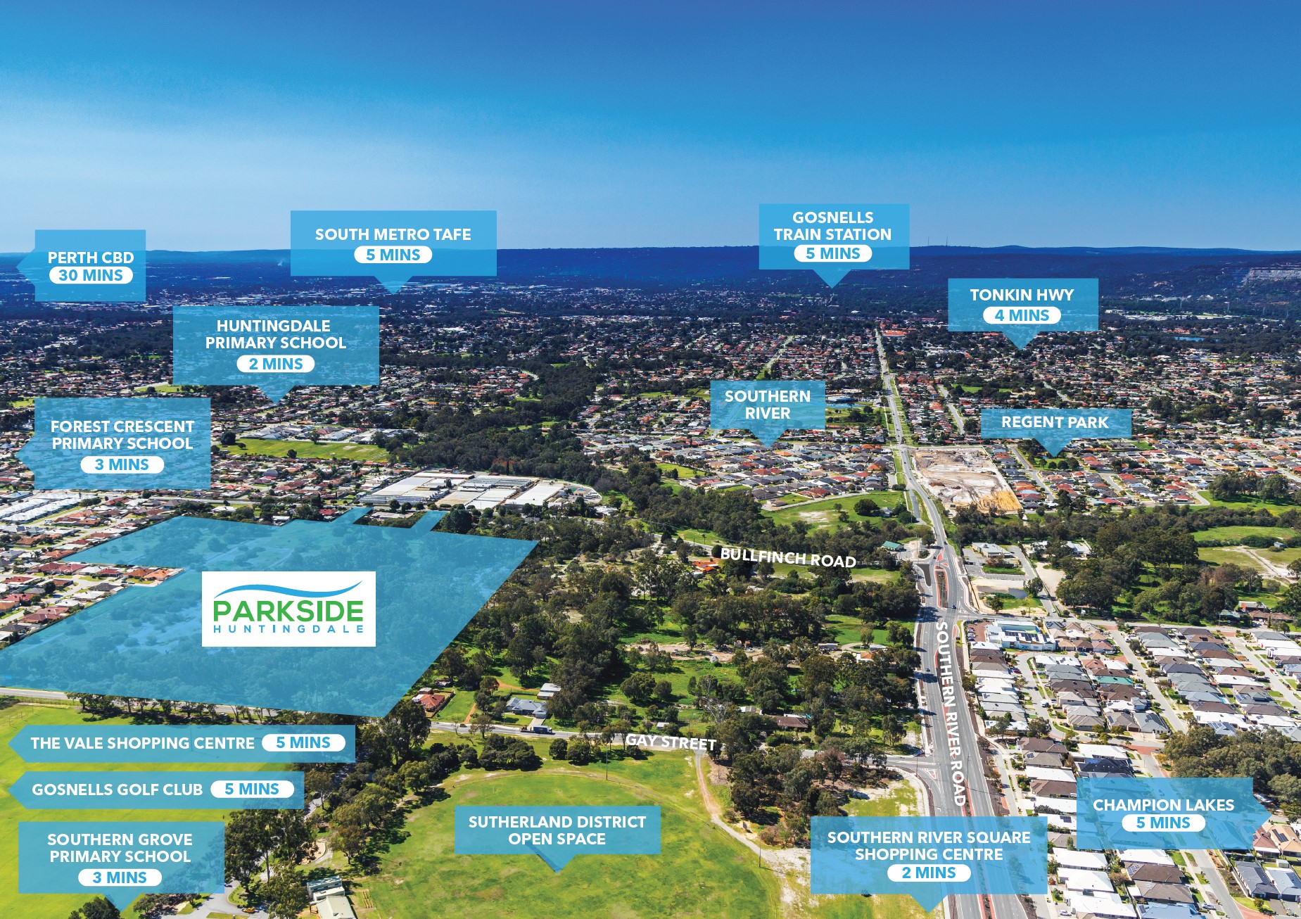 Parkside Estate - Huntingdale Aerial