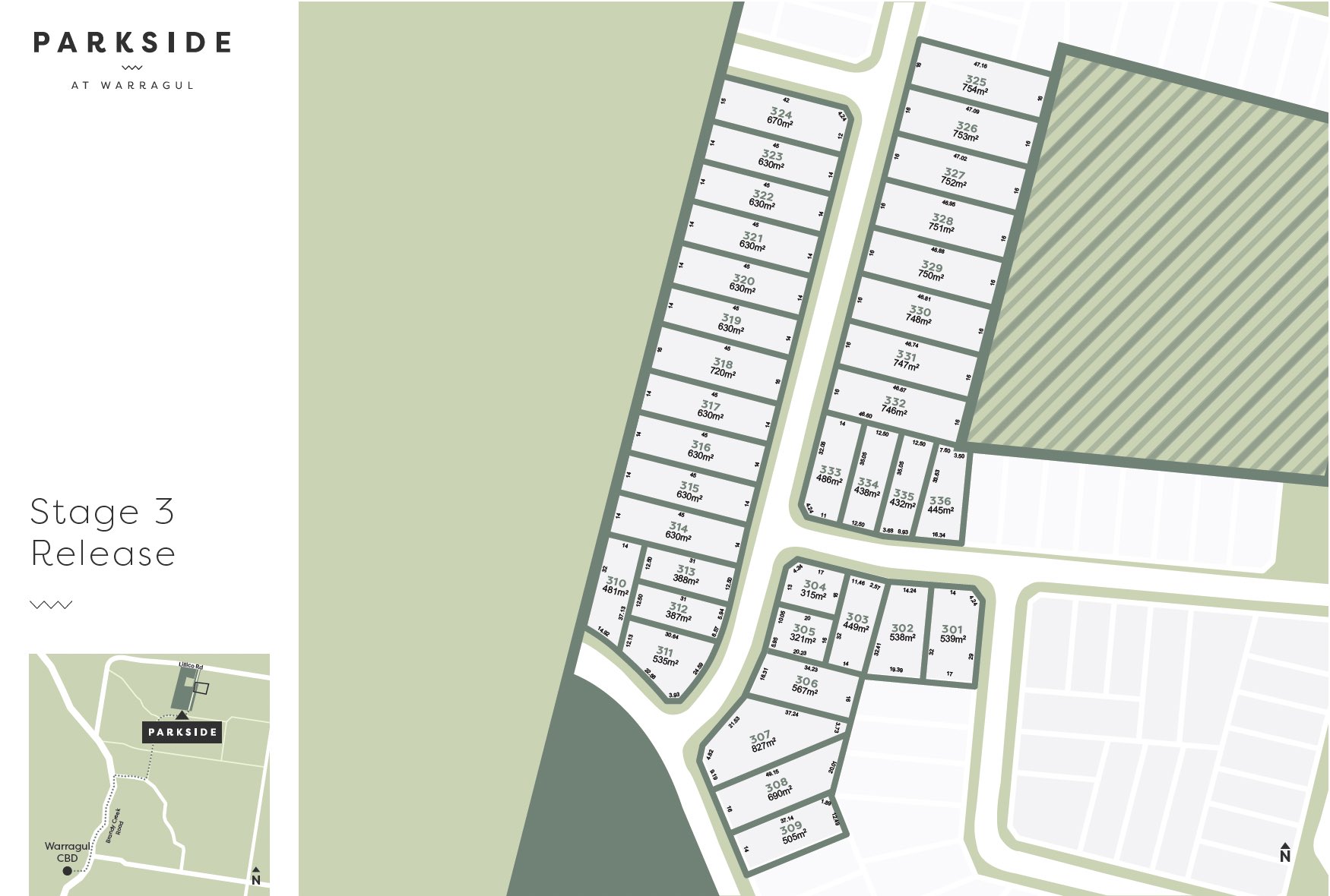 Parkside Estate - Warragul Stage 3 Masterplan