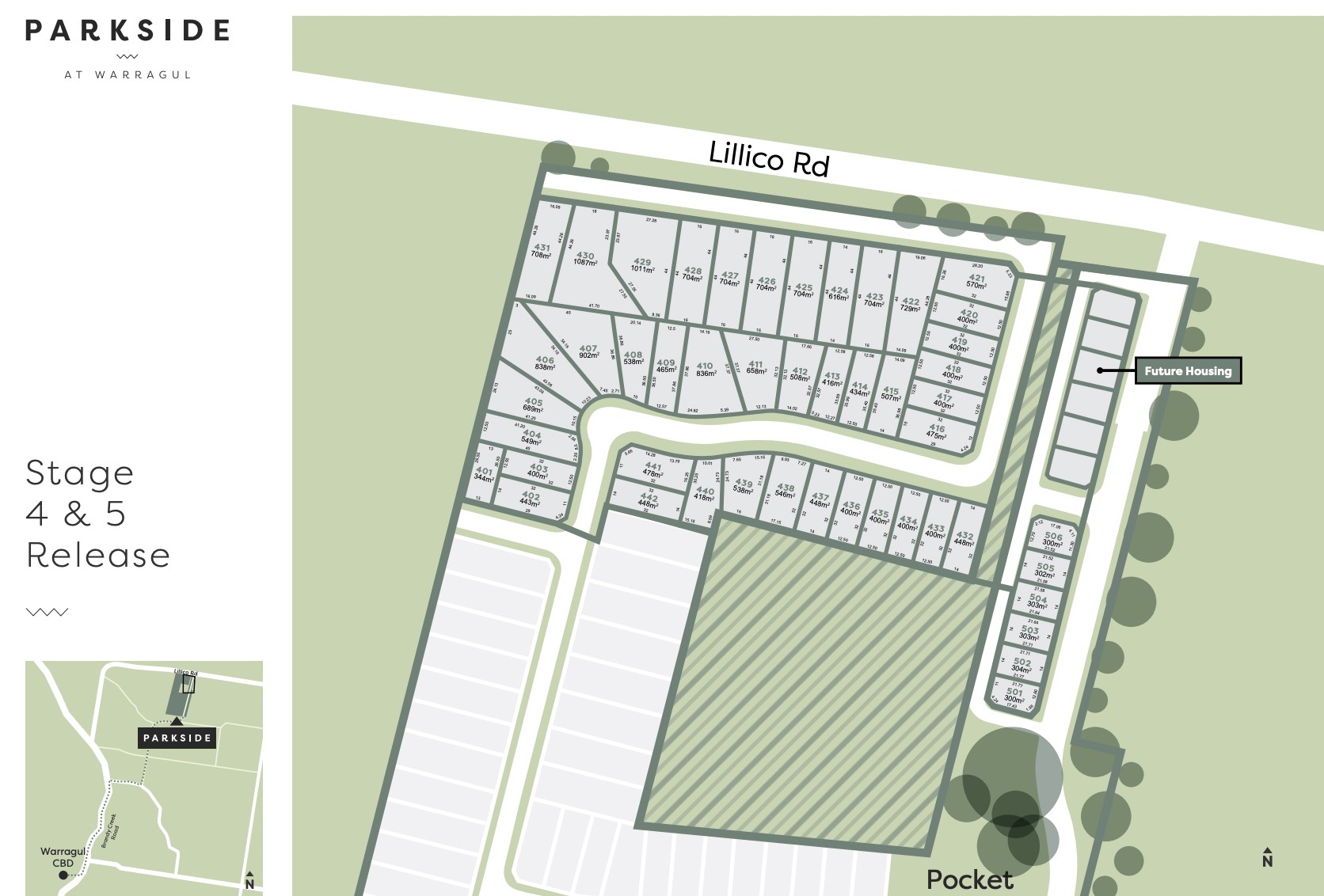 Parkside Estate - Warragul Stage 4&5 Masterplan