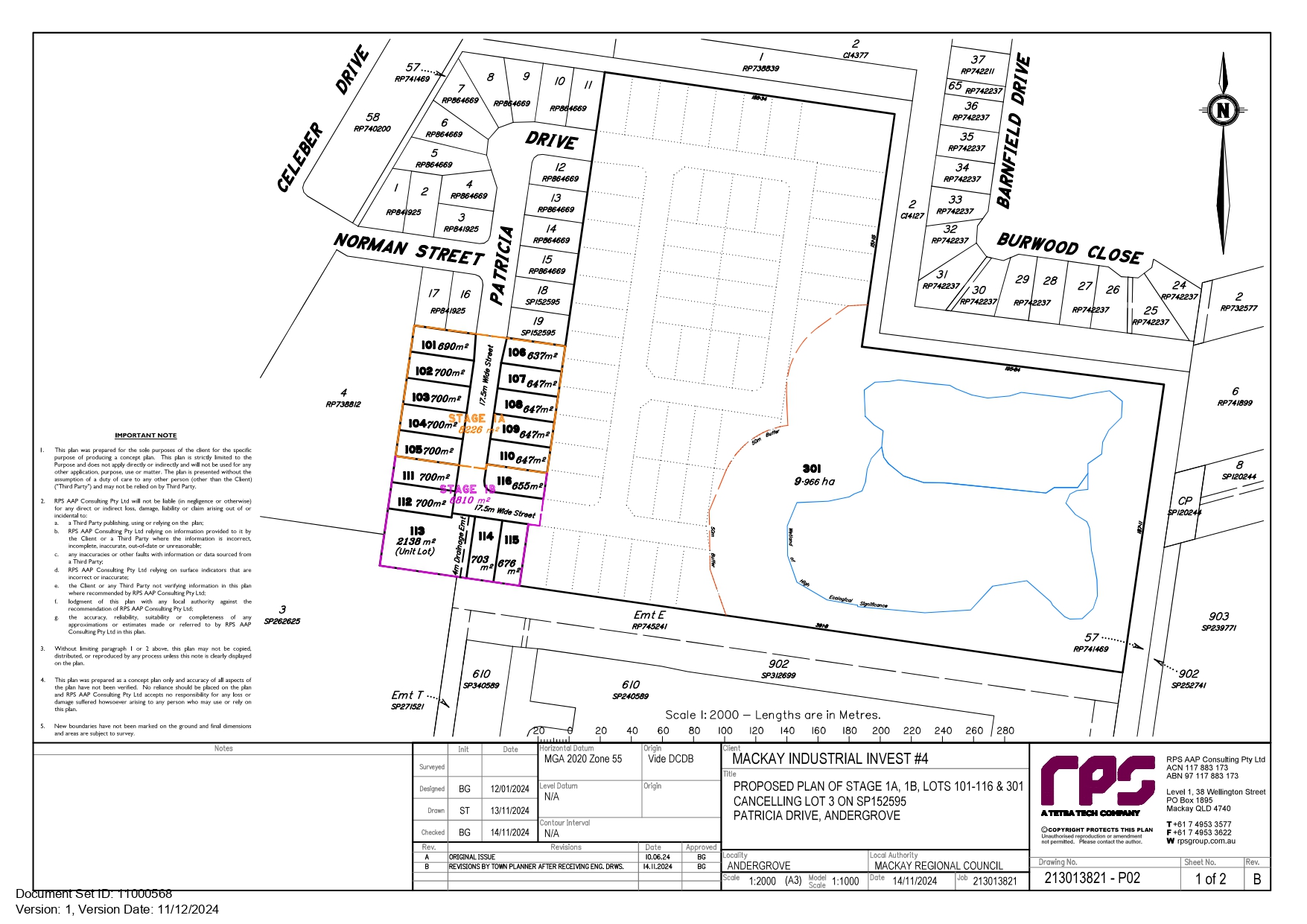 Patricia Drive - Andergrove  Masterplan