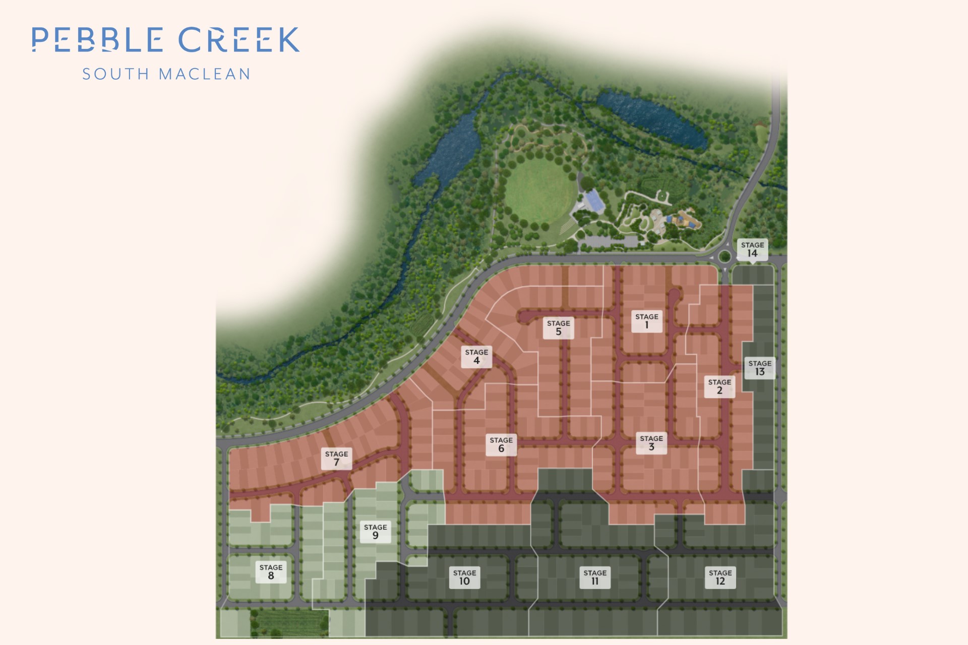 Pebble Creek Estate - South Maclean Masterplan